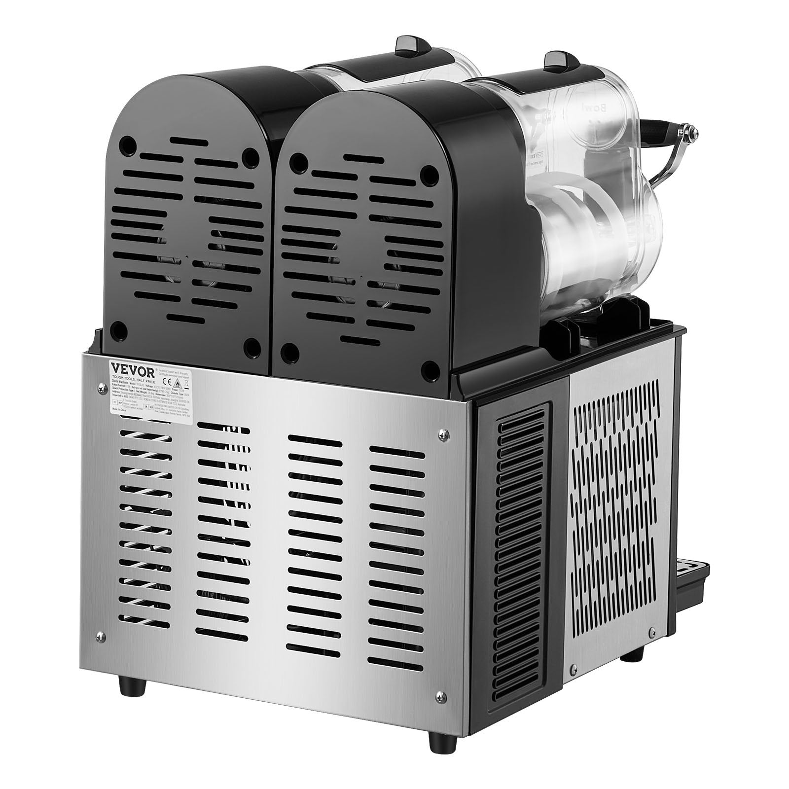 VEVOR 3Lx2 Tank Commercial Slushy Machine Margarita Smoothie Frozen Drink Maker