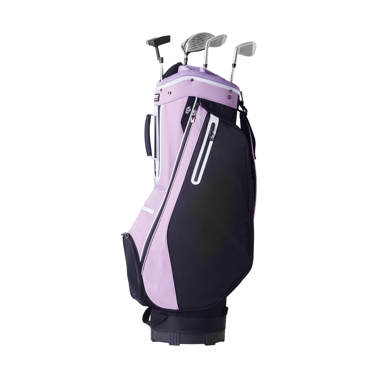 VEVOR Golf Cart Bag with 14 Way Organizer Divider Top, 36” Multiple Pockets Premium Cart Bag, Durable Golf Bags with Handles & Dust Cover & Detachable Strap for Men & Women, Black Purple