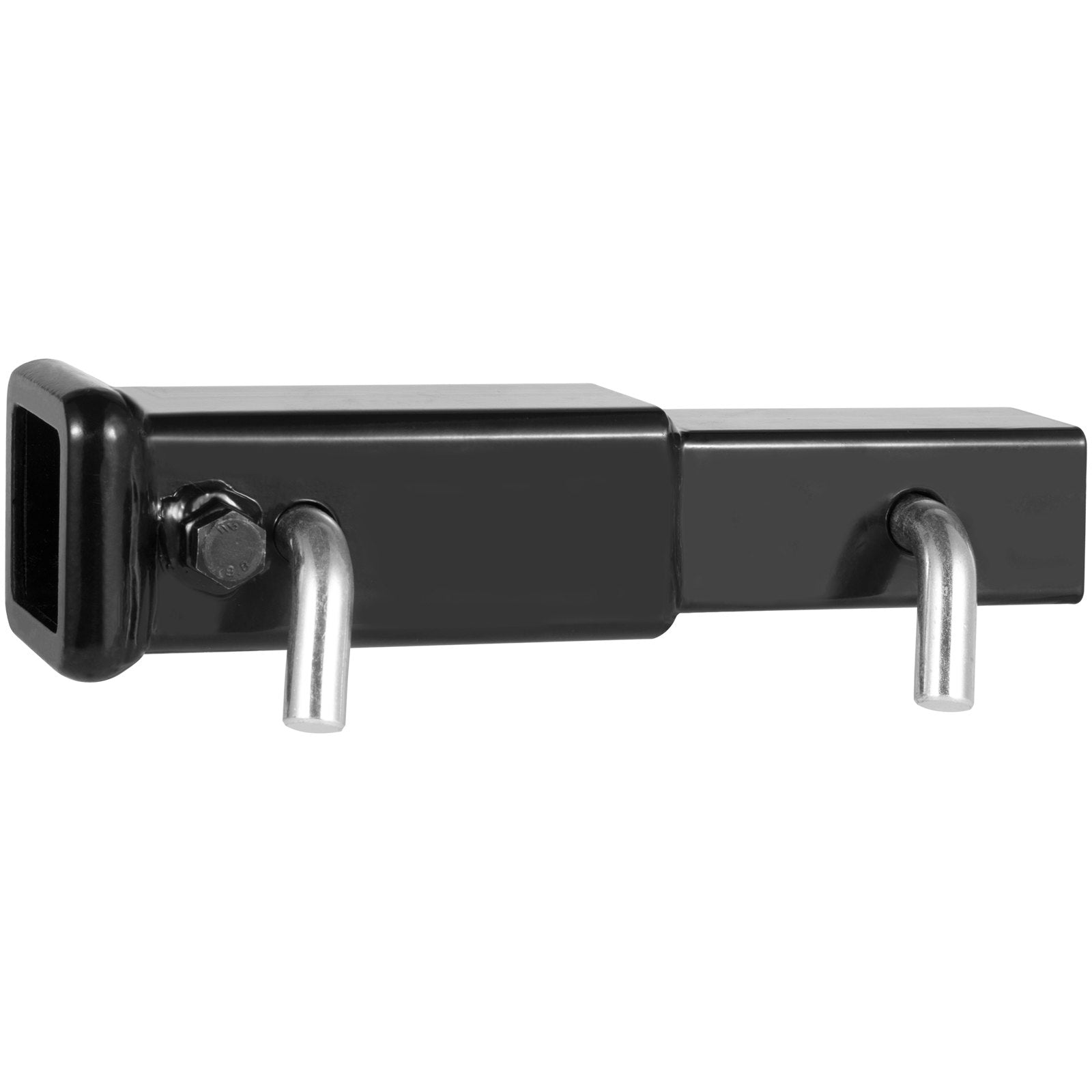 VEVOR Trailer Hitch Extender, Fits for 2" Receiver Hitch Adapter, Trailer Hitch Extension Tube Extender, 7" Extension Length, 4000 lbs Towing Capacity, Hitch Pins, Clips, Bolt and Nut Included, Black