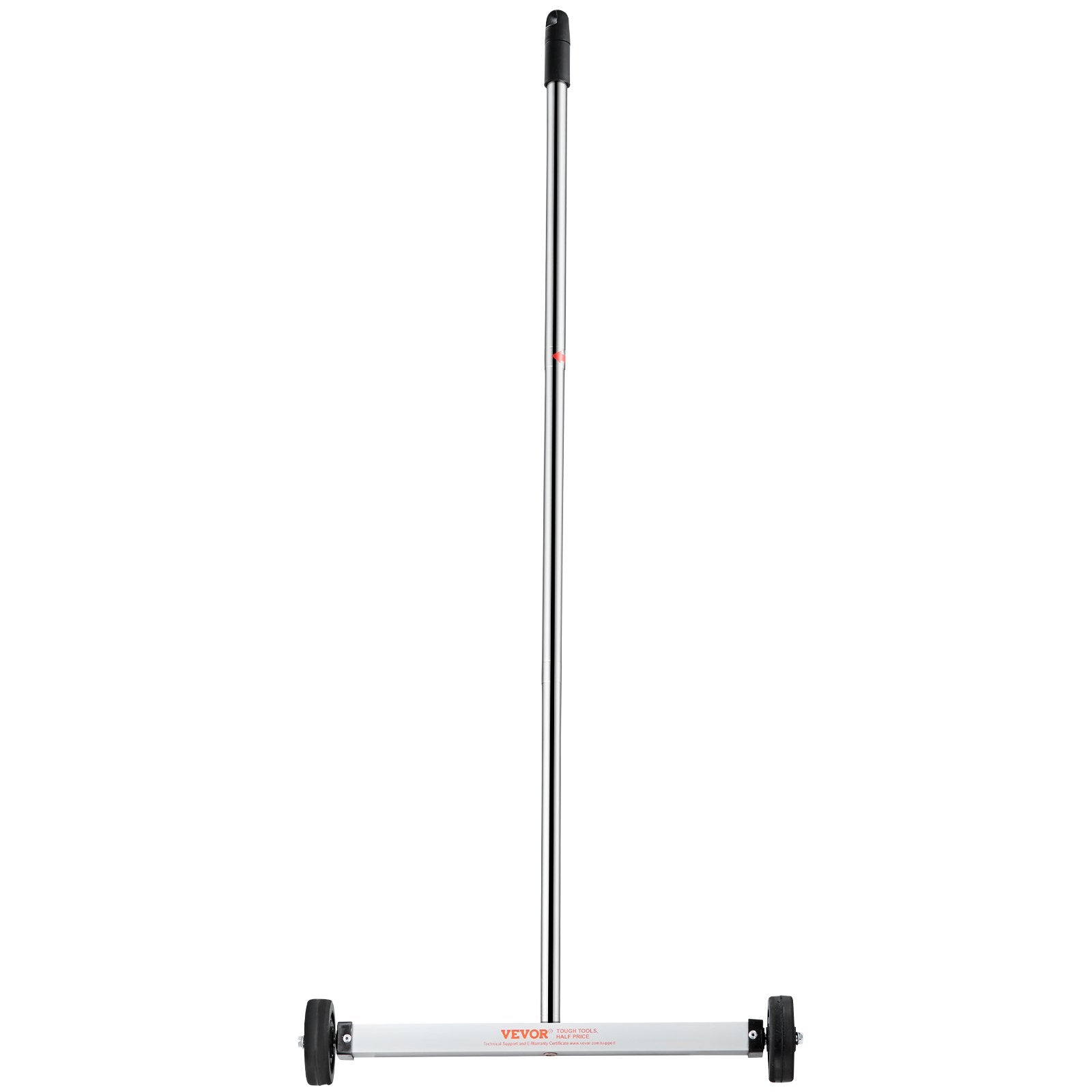 VEVOR Magnetic Sweeper with Wheels, 17inch Mini Magnetic Sweeper, 10 lbs Capacity, Adjustable Handle, Lightweight Magnetic Pickup Sweeper to Pick Up Nails and Screws, Easy Cleanup of Workshop Garage