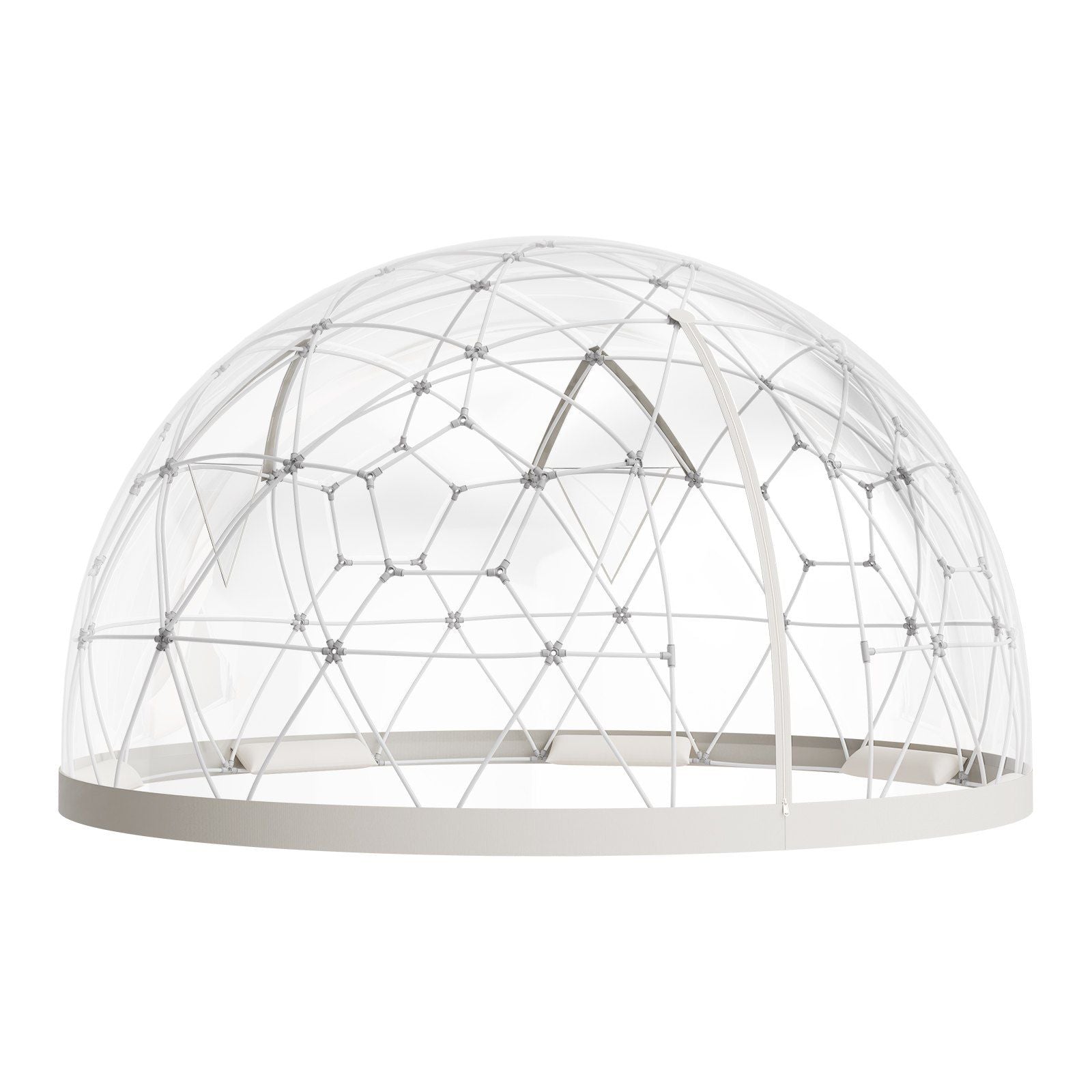 Garden Dome Tent, 2.9 x 1.75 m Outdoor Clear Bubble Tent for 2-4 Person, Weatherproof Geodesic Dome Greenhouse with Window, PVC Igloo Tents for Backyard Patios Camping Party Wedding