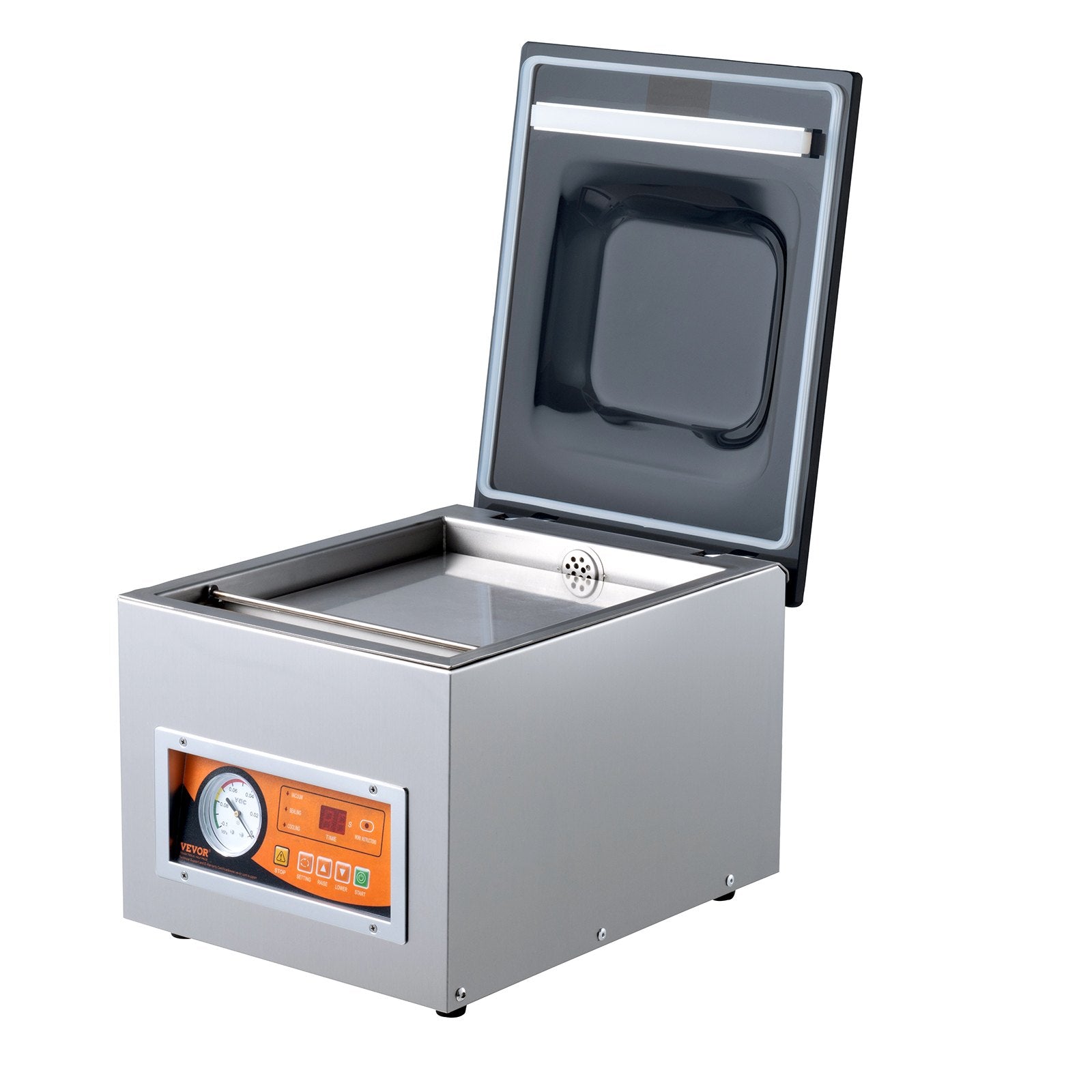 VEVOR Chamber Vacuum Sealer, 260W Sealing Power, Vacuum Packing Machine for Wet Foods, Meats, Marinades and More, Compact Size with 260 mm Sealing Length, Applied in Home Kitchen and Commercial Use