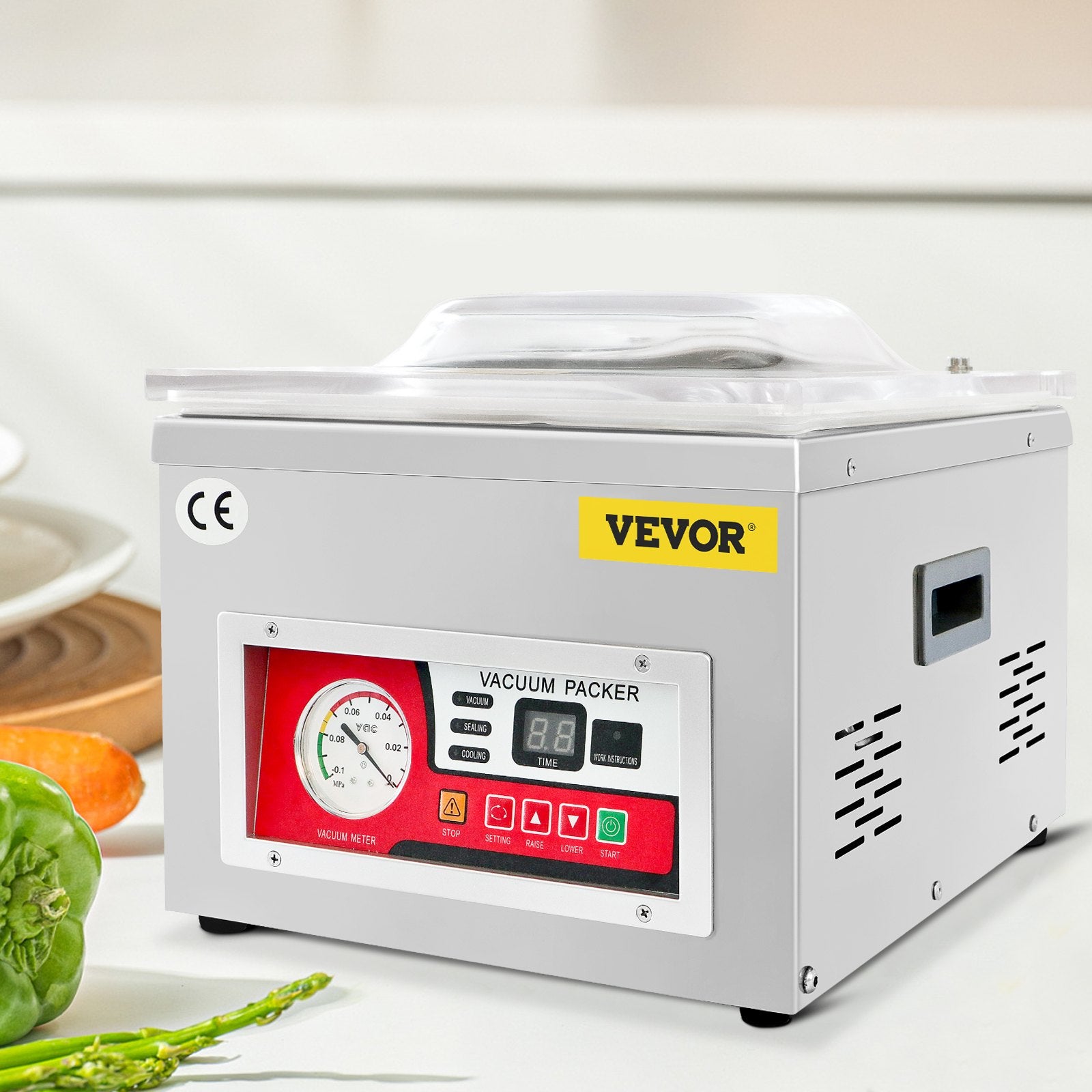 VEVOR Chamber Vacuum Sealer Vacuum Packaging Machine 6.5 cbm/h Pump Rate 220V