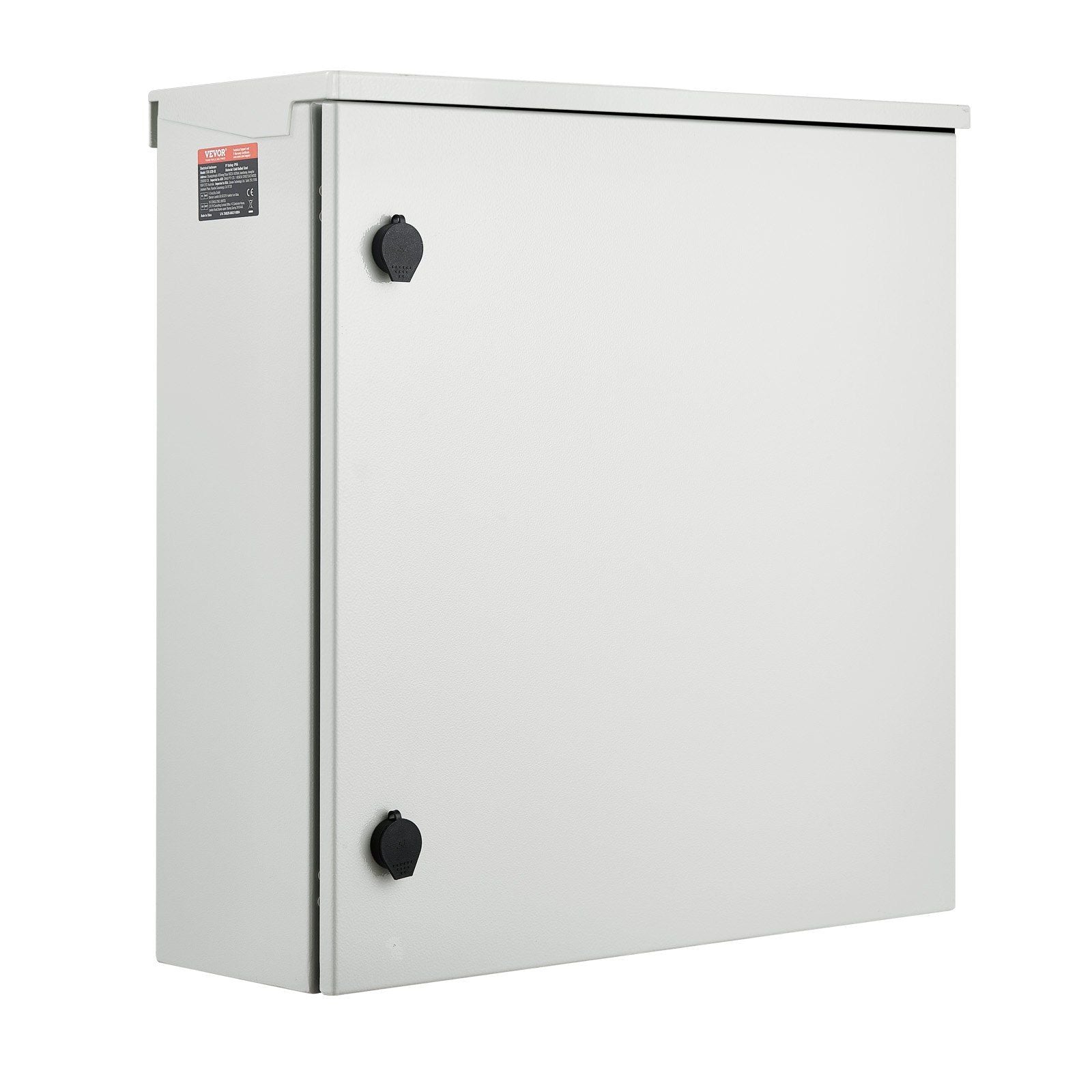 Electrical Enclosure, 24\'\' x 24\'\' x 8\'\', UL Certified NEMA 4 Outdoor Enclosure, IP65 Waterproof & Dustproof Cold-Rolled Carbon Steel Hinged Junction Box for Outdoor Indoor Use, with Rain H