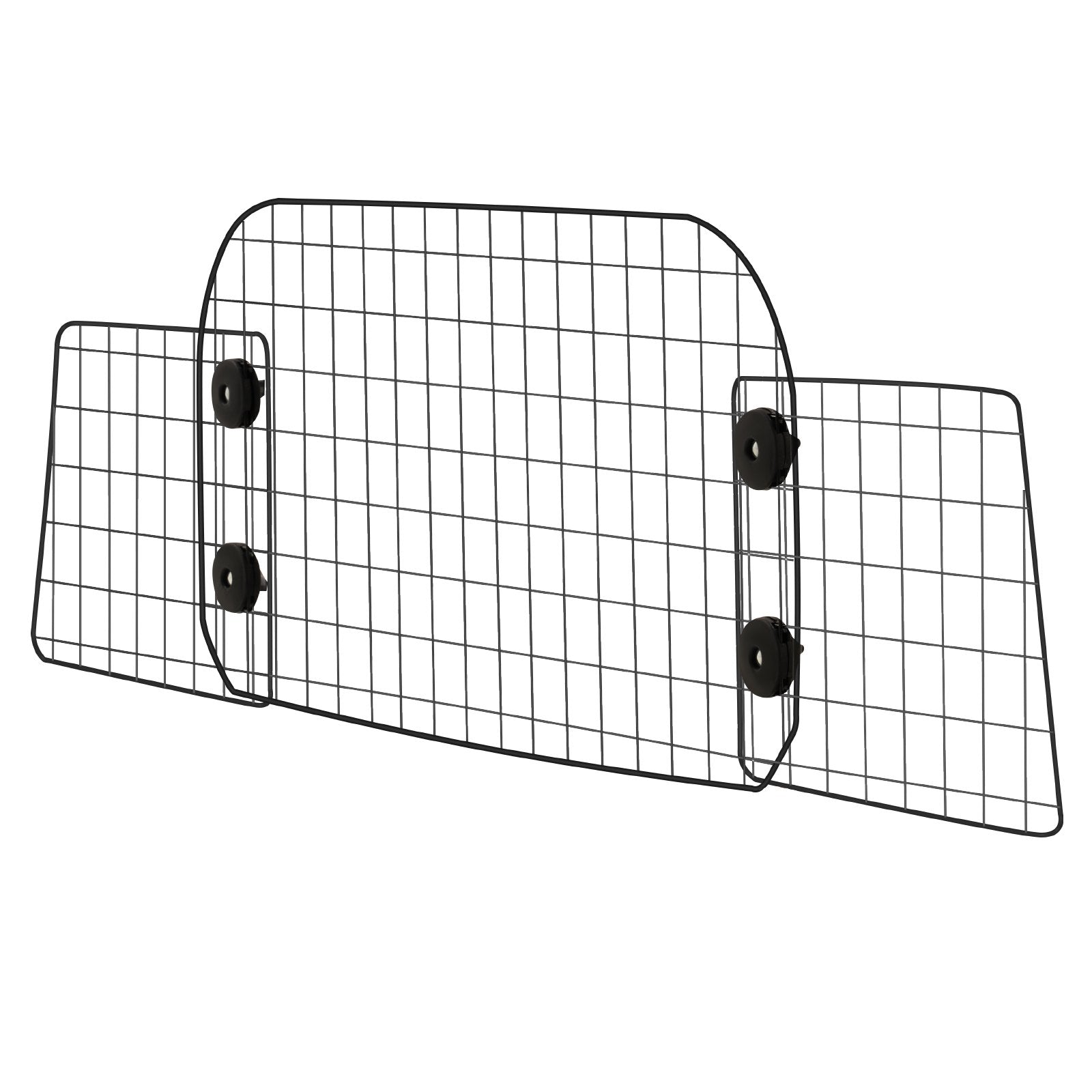 VEVOR Dog Car Barrier, 96.5-168.5cm Adjustable Car Divider for Trunk Cargo Area, Universal-Fit Back Seat Heavy-Duty Wire Mesh Dogs Separator Guard Net, Vehicle Pet Barrier for Sedans, Trucks and SUVs