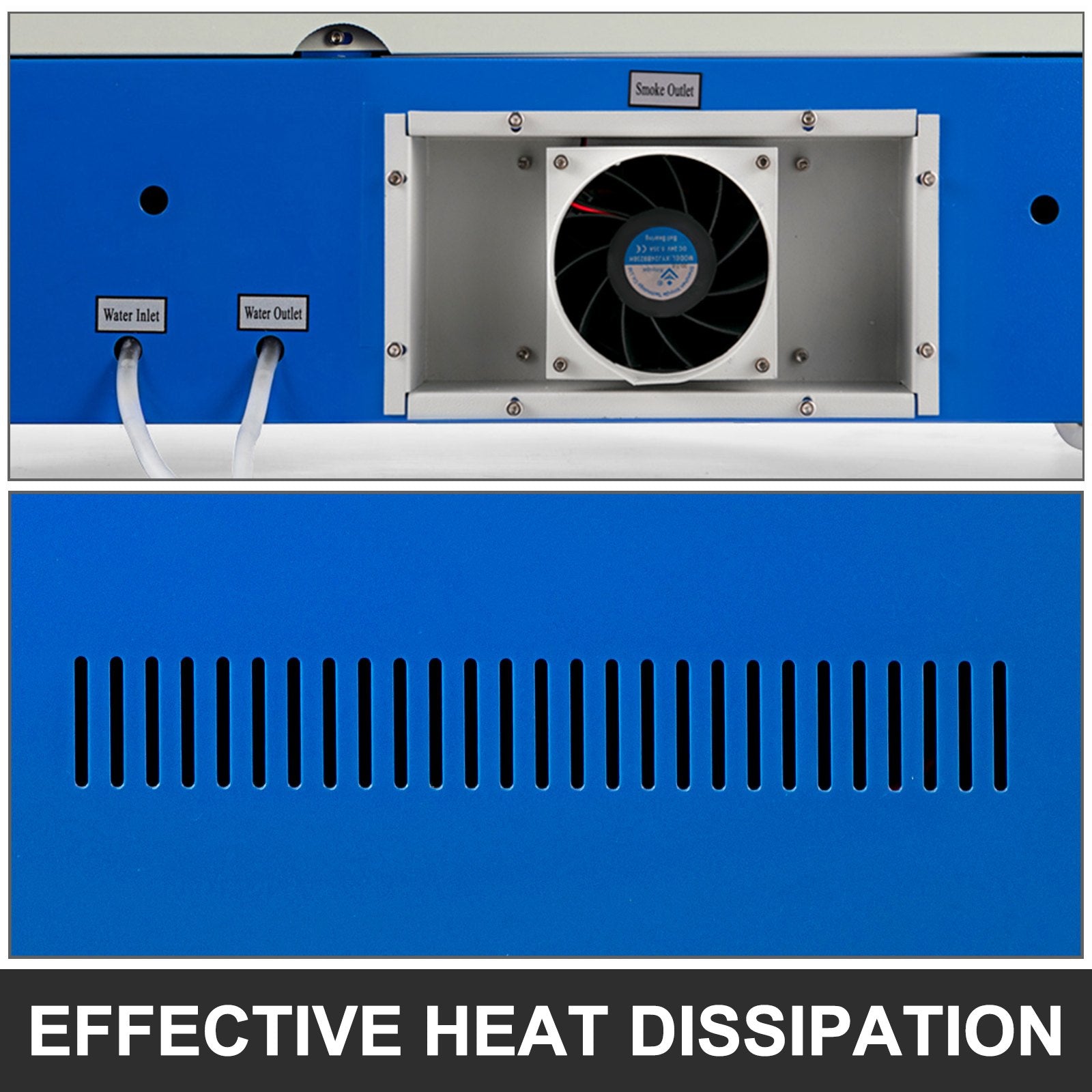 VEVOR 40W Co2 Laser 12\" x 8\" USB Port Laser Engraving Machine Air Exhaust Fan Laser Cutter High Precise Stepping Motor (40W CO2 Laser)