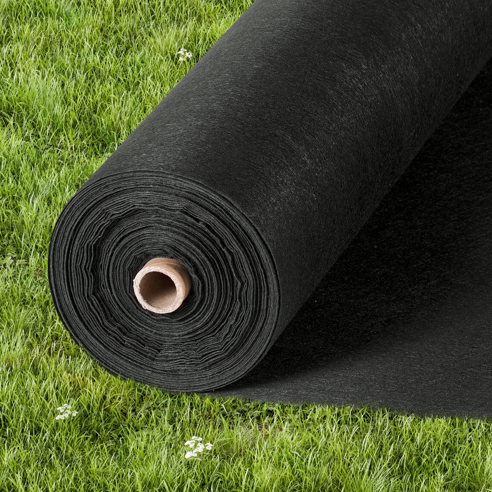 VEVOR Non Woven Geotextile Fabric Under Gravel, 6x50FT 8OZ Driveway Fabric Landscape Fabric, Heavy Duty Weed Barrier Fabric, Ground Cover Weed Control Fabric, French Drains Drainage Fabric, Black
