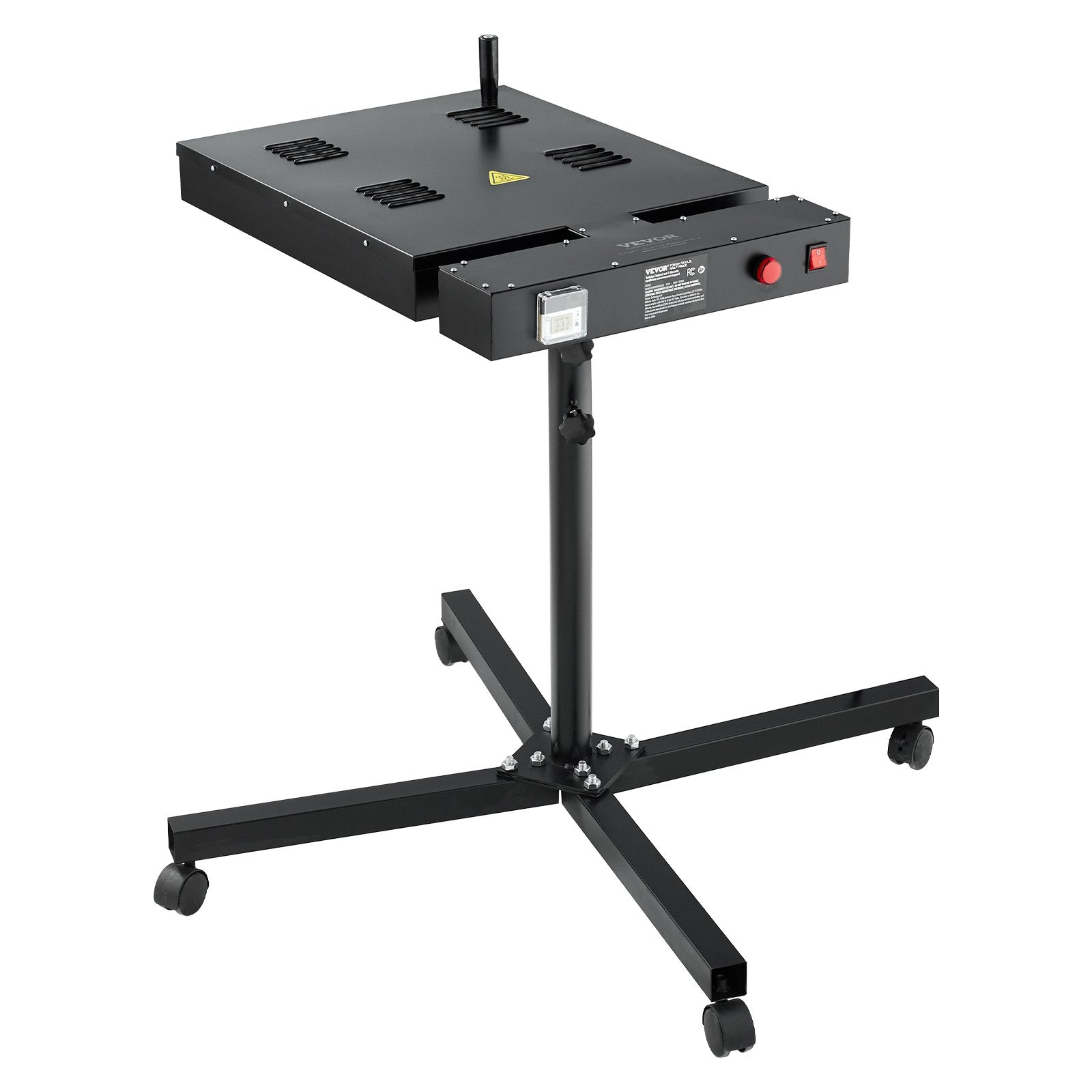 VEVOR Flash Dryer, 18 x 18 inch Flash Dryer for Screen Printing, 0-750℉ Temperature Control, High Power Silk Screen Printing Dryer with Height Adjustable Stand, 360° Rotation, T-Shirt Curing Machine