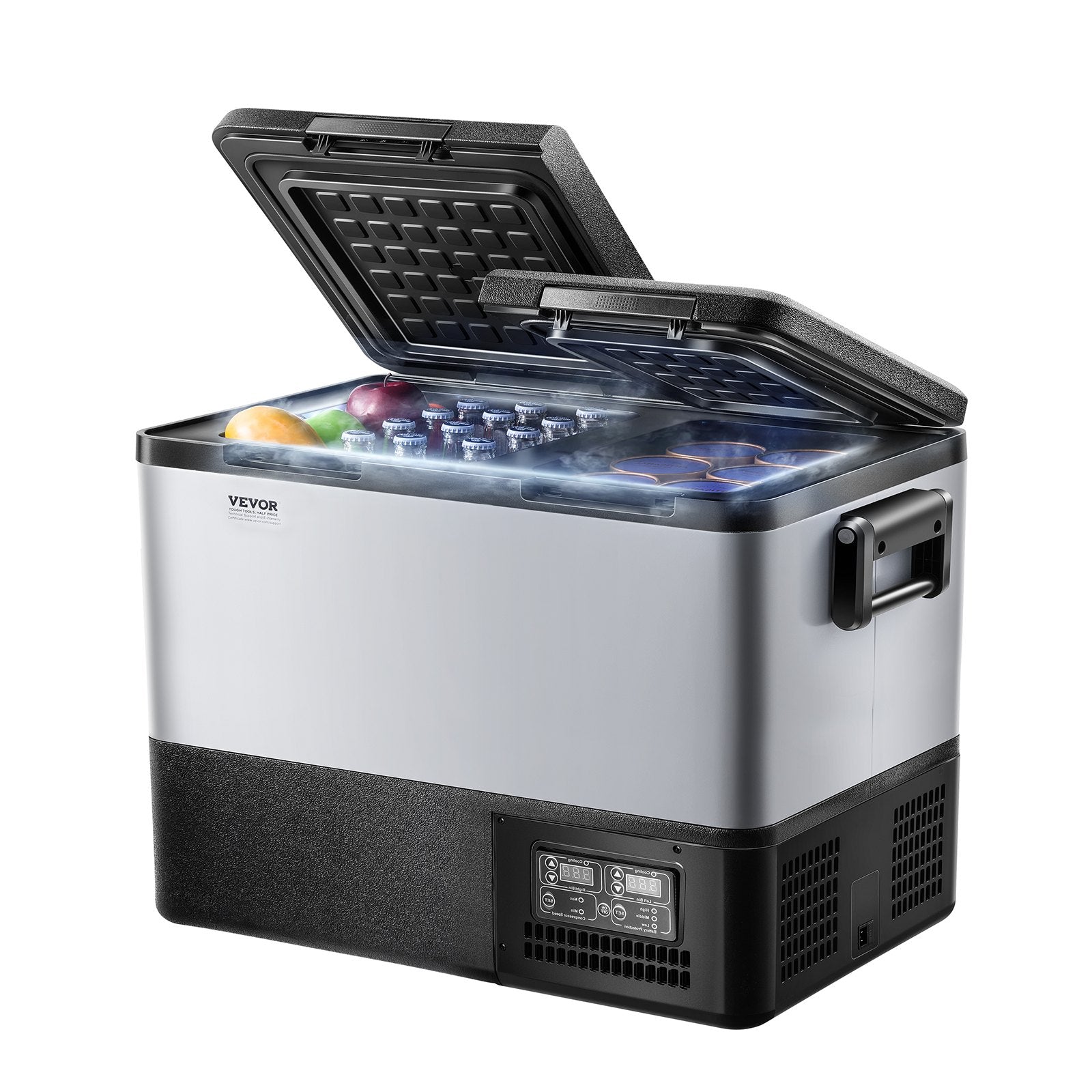 VEVOR Portable Car Refrigerator Freezer Compressor 45L Dual Zone for Car Home