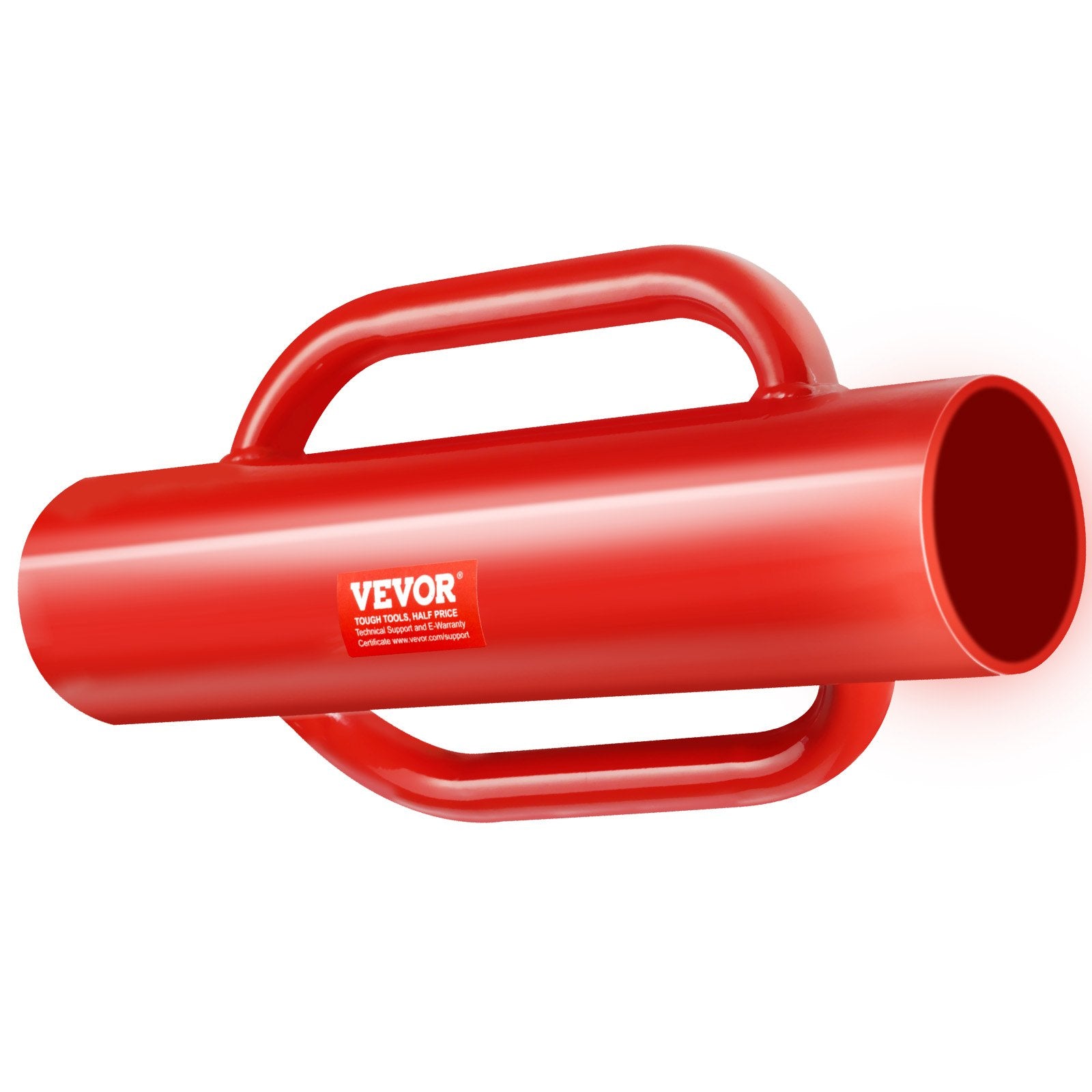 VEVOR Fence Post Driver with Handles, 2.7 in Inner Diameter T Post Pole Pounder, 14LB Heavy Duty Carbon Steel Hand Post Rammer, Farm Fencing Hole Digger for U Channel, Sign Pole, Wooden Post, Red