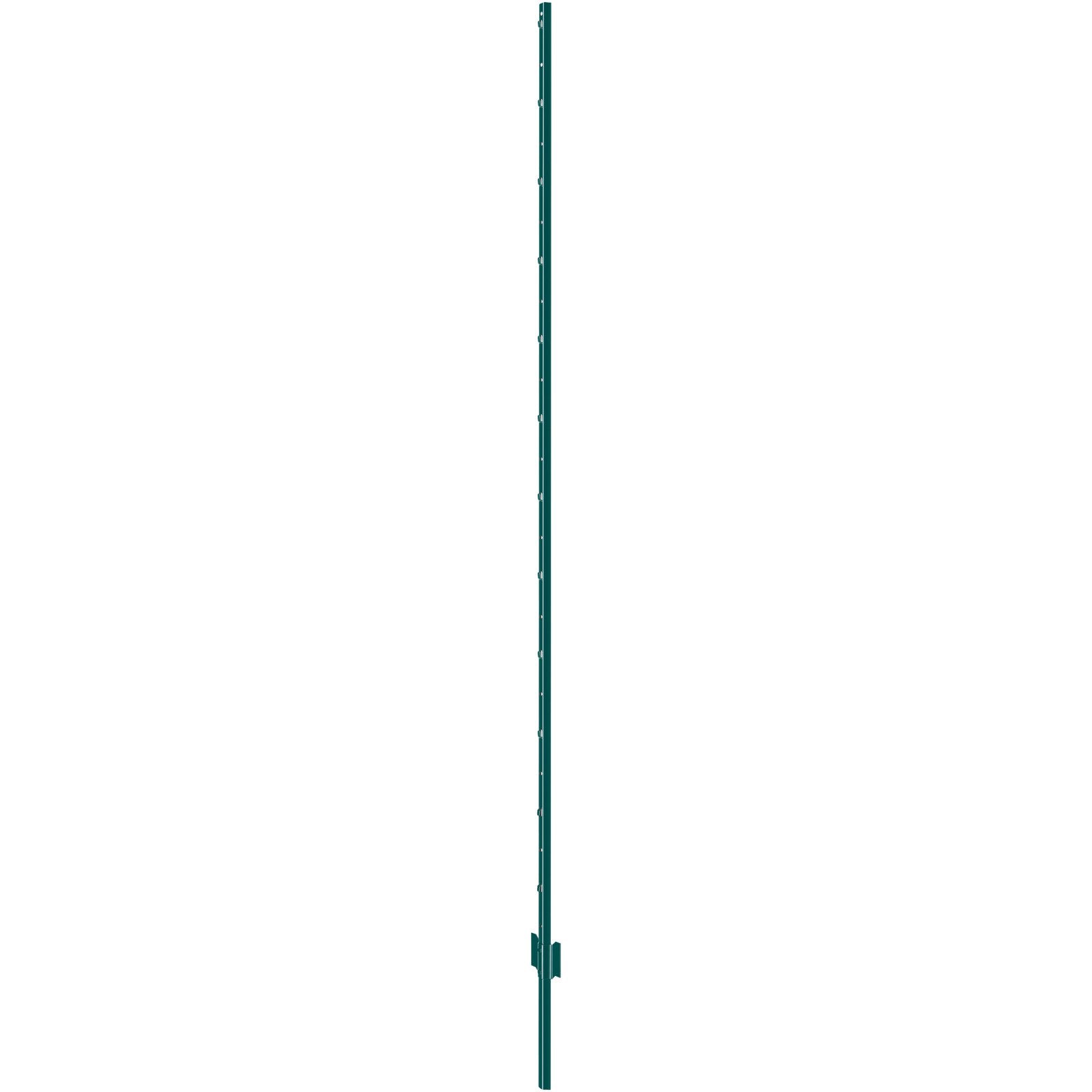 VEVOR 7 Feet Fence Post, 10 Pack U-Channel Heavy Duty Metal Fence Posts, Sturdy Steel Fence Stakes for Garden Yard, Lawn, Farms and Outdoor Wire Fencing, Green