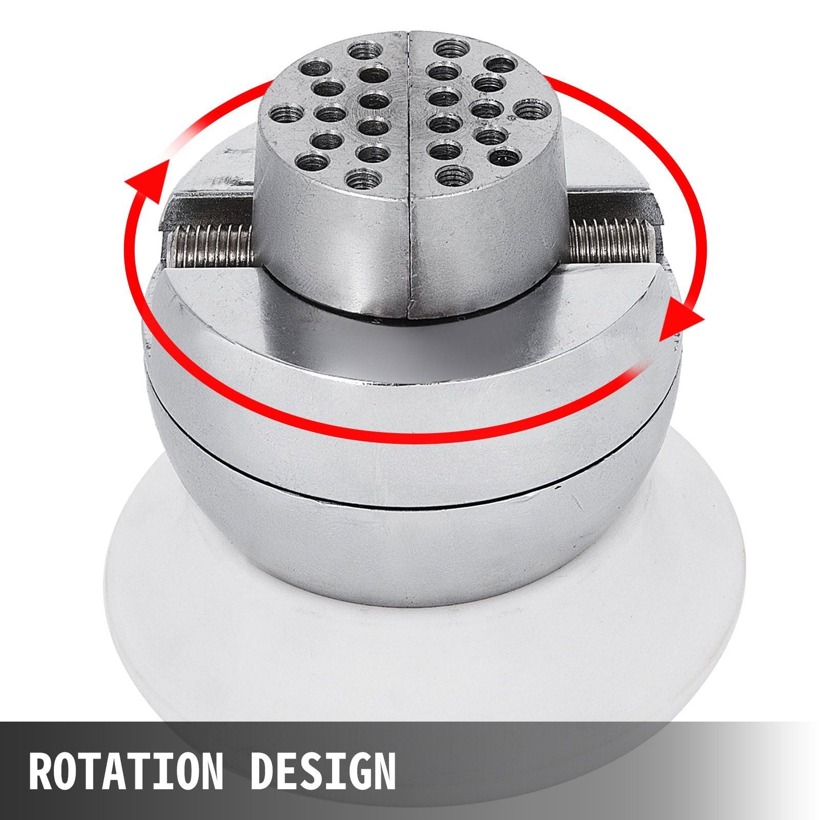 Ball Vise, 3" Engraving Setting Tool, 360° Rotation Engraving Block Vise, 30 PCS Attachment Jewelry Engraving Block Tools Standard Block for Gemstone Inlay and Small-Scale Engraving