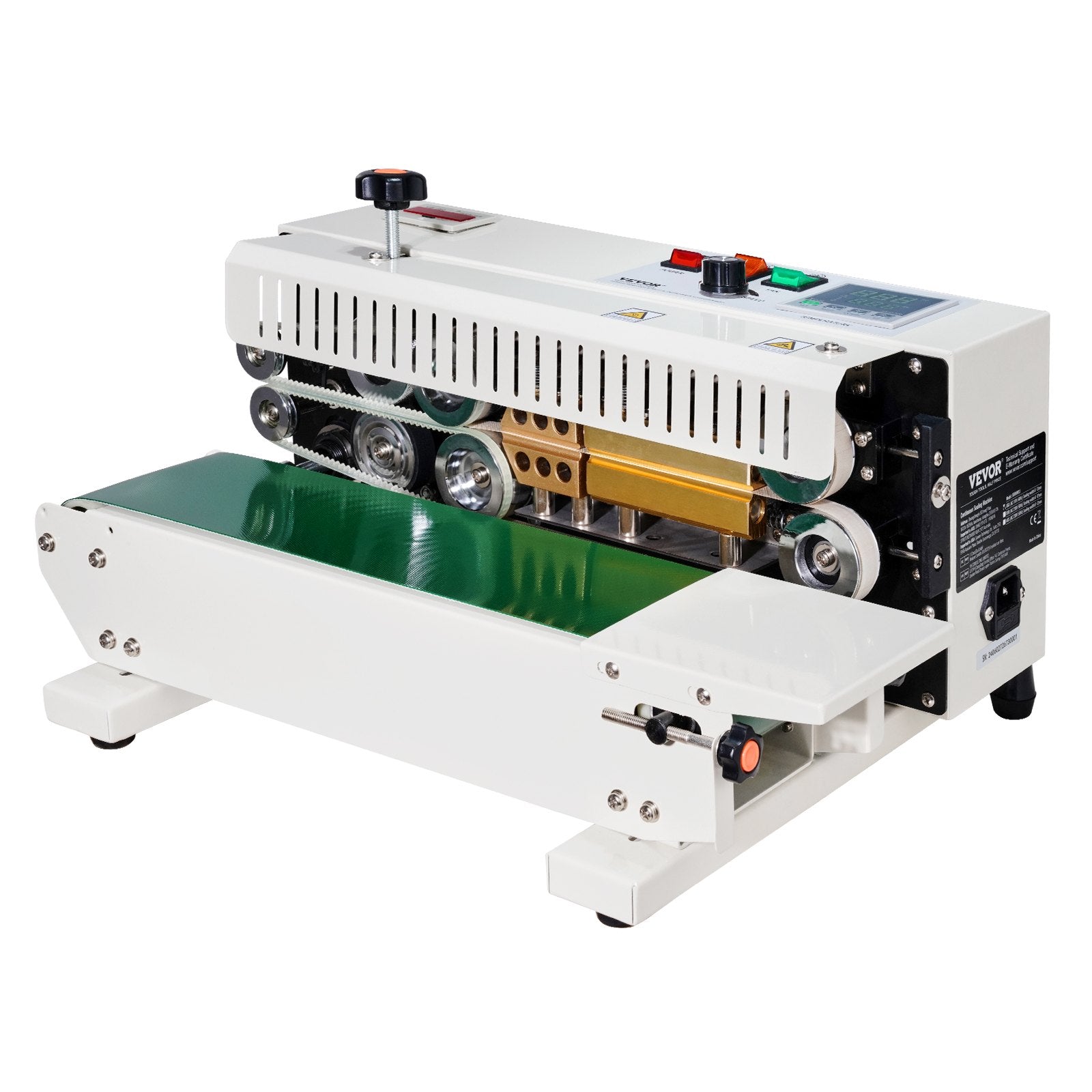 VEVOR Continuous Bag Band Sealing Machine Horizontal Band Sealer Count Function