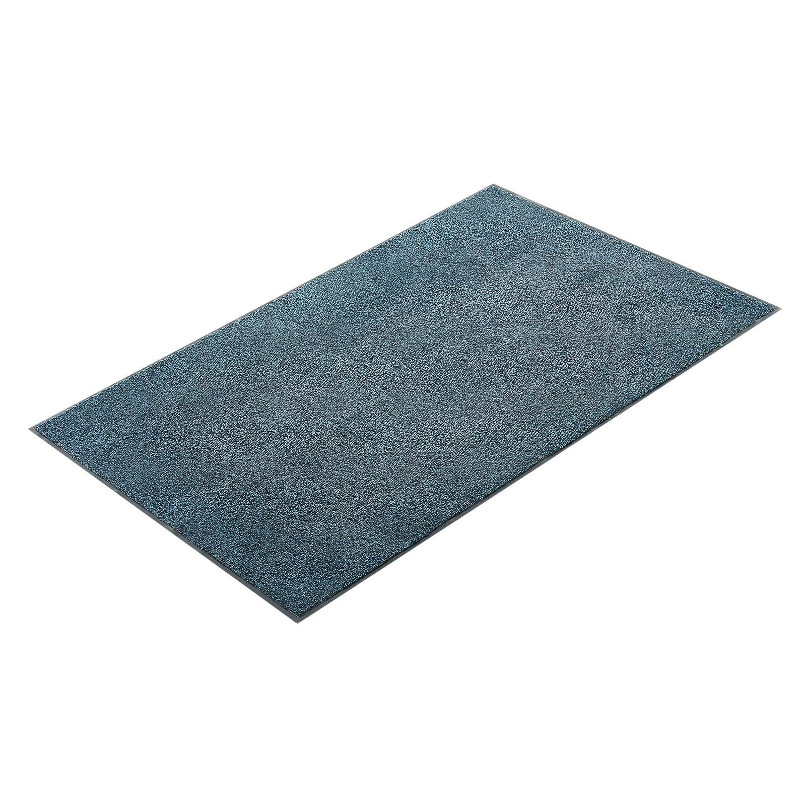 Front Door Mat, 1829 x 1219 mm Commercial Floor Mat for Indoor and Outdoor, Industrial Entrance Carpet with PVC Backing, Heavy Duty Washable Entry Rug for Hallway, Balcony, Garage, Slate Blue