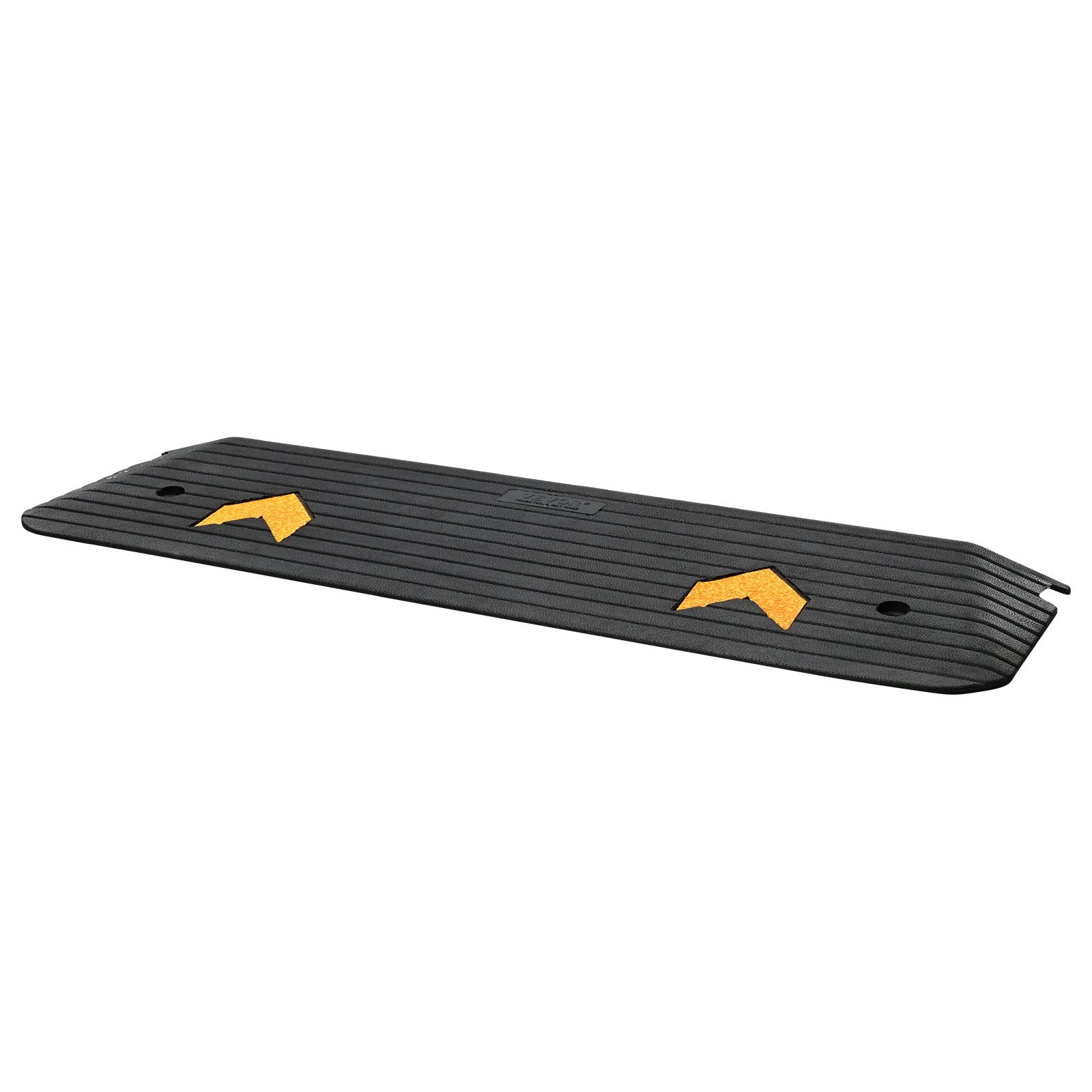VEVOR Upgraded Rubber Threshold Ramp, 2.5 cm Rise Wheelchair Ramp Doorway, Natural Curb Ramp Rated 15 tons Load Capacity, Non-Slip Textured Surface Rubber Curb Ramp for Wheelchair and Scooter