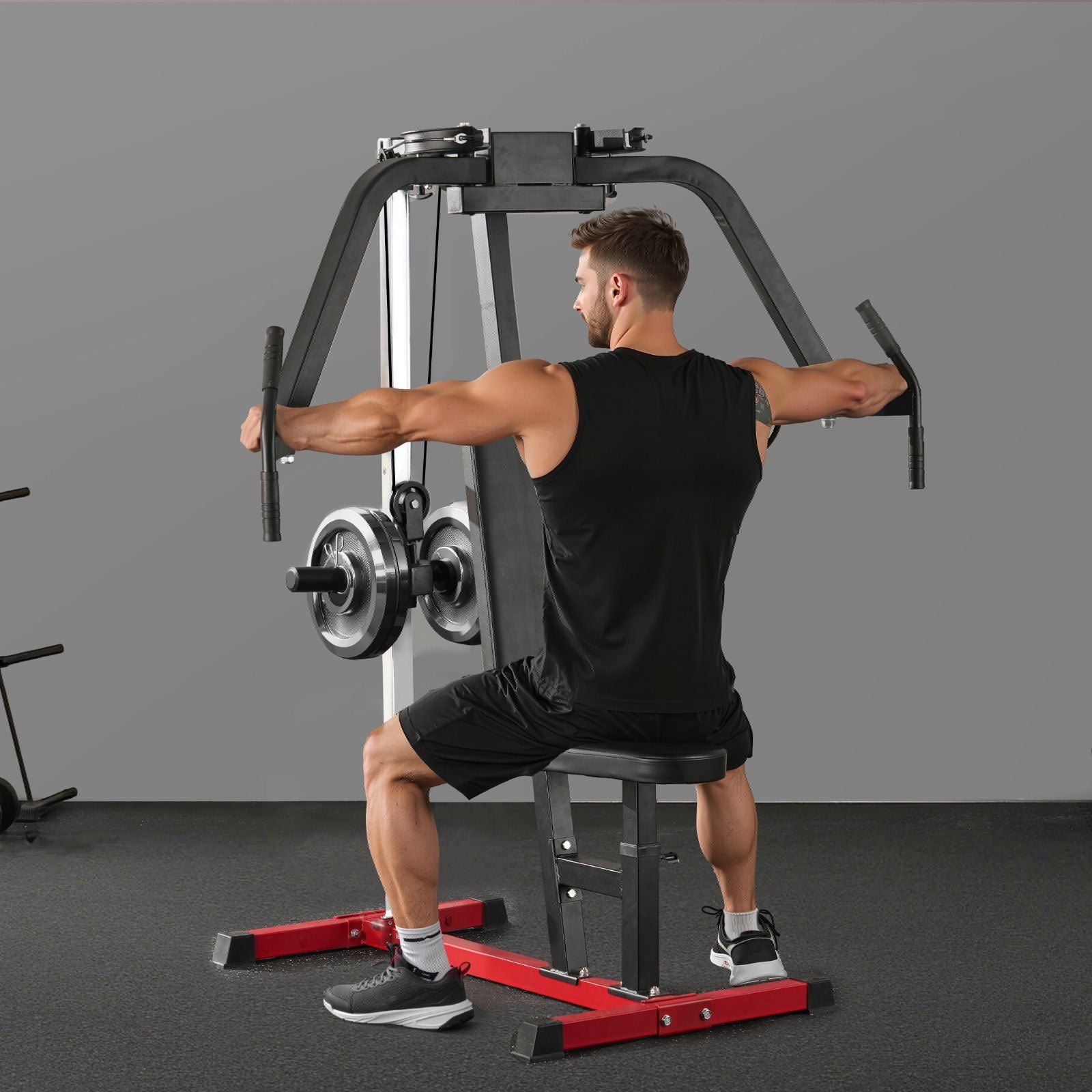 Chest Fly Machine, Upper Body Specialty Machine for Home Gym, Adjustable Fly and Reverse Delt Machine, for Chest, Back, Pectoral, Rear Deltoid and Shoulder Workouts, Hold up to 450LBS