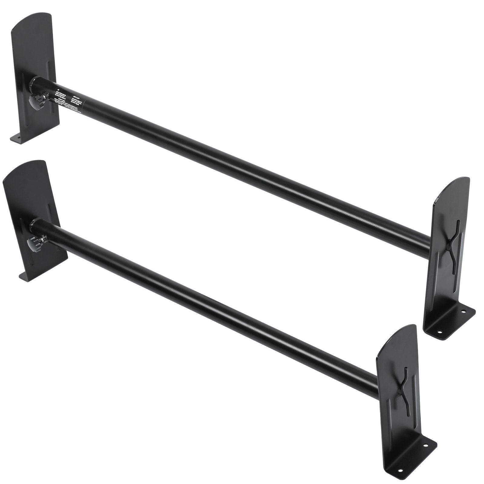 VEVOR 2 Bars Van Roof Ladder Rack 500 LBS Adjustable 35.8" to 57.5" Alloy Steel