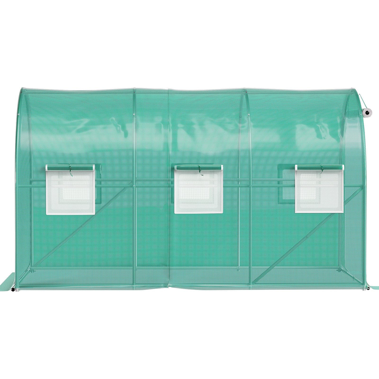 VEVOR Walk-in Tunnel Greenhouse Galvanized Frame & Waterproof Cover 12x7x7 ft