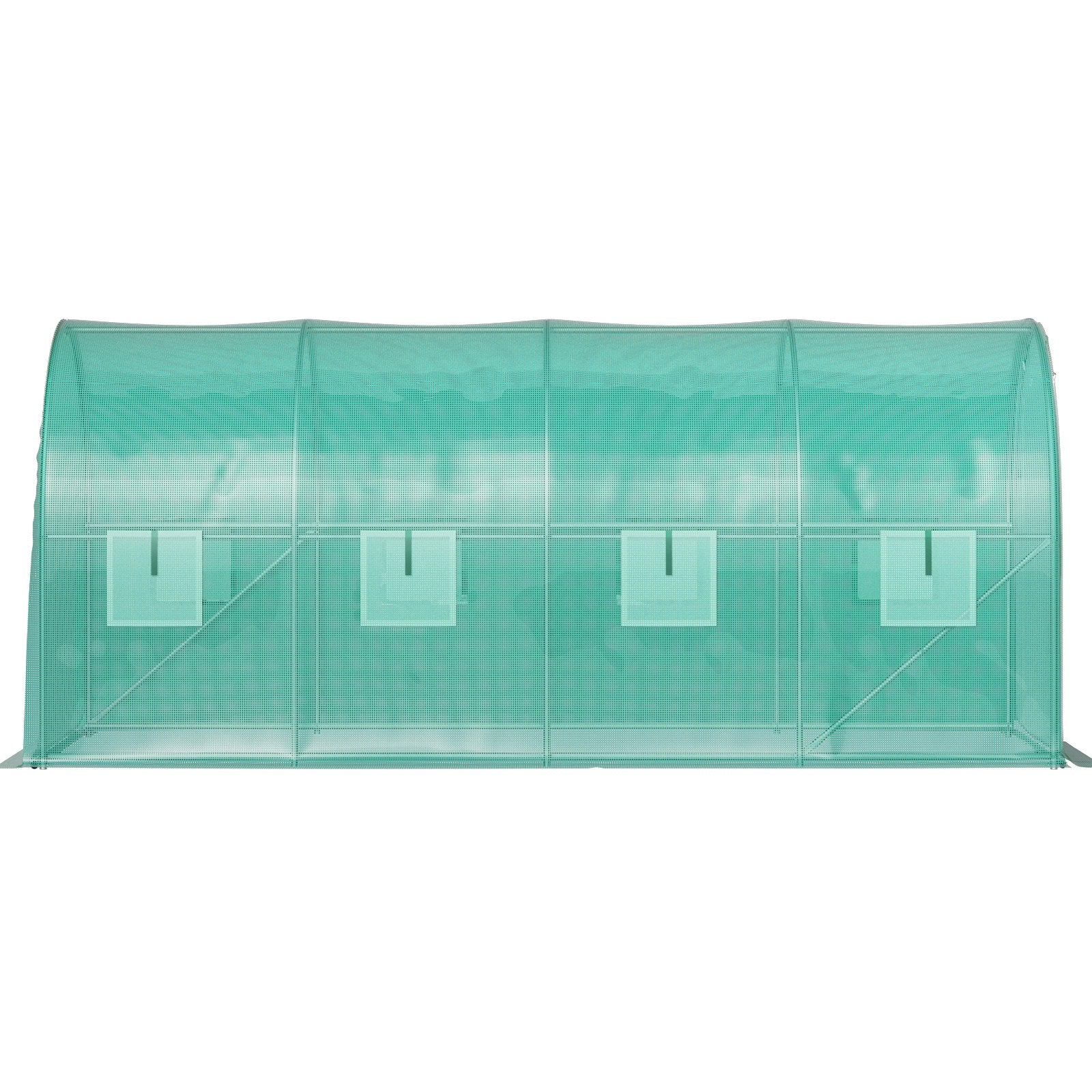 VEVOR Walk-in Tunnel Greenhouse Galvanized Frame & Waterproof Cover 15x7x7 ft