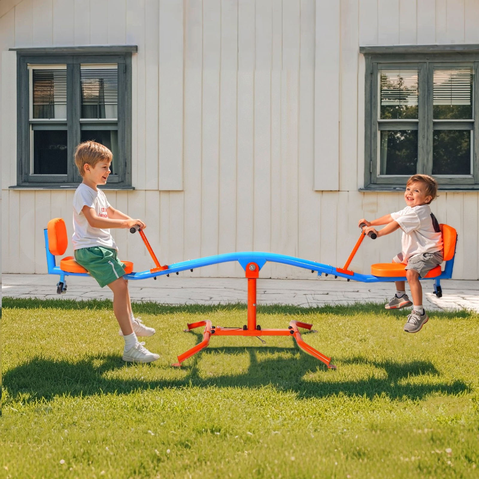 VEVOR Kids Seesaw 136 kg Capacity 360 Degrees Rotating Teeter Totter Aged 3+