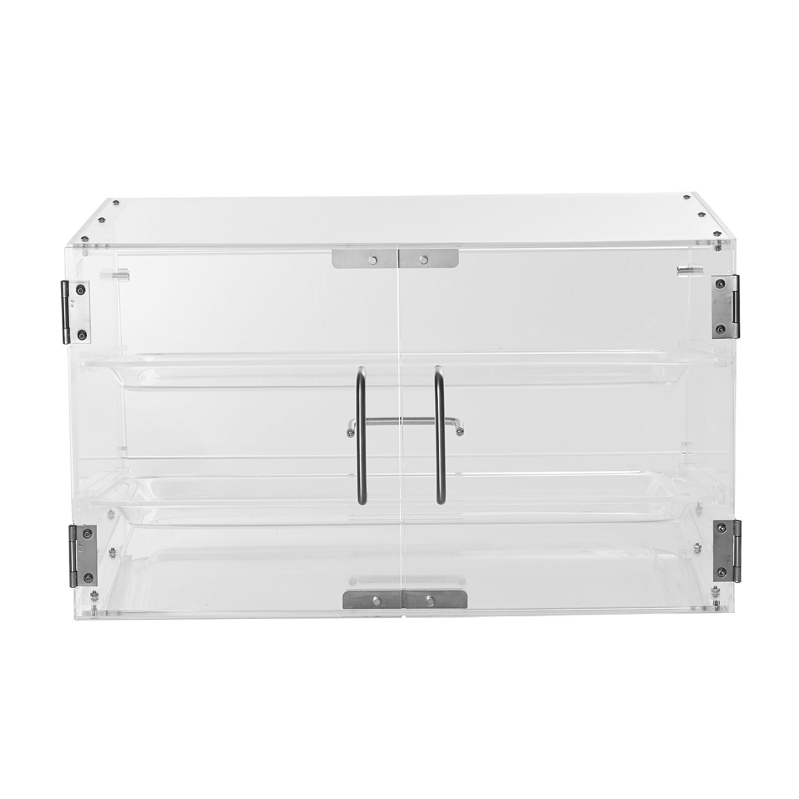 VEVOR Pastry Display Case, 2-Tier Commercial Countertop Bakery Display Case, Acrylic Display Box with Rear Door Access & Removable Shelves, Keep Fresh for Donut Bagels Cake Cookie