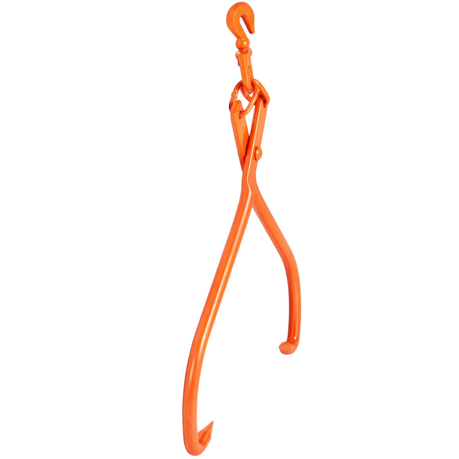 VEVOR Log Skidding Tongs, 81.3cm 2 Claw Log Lifting Tongs, Heavy Duty Rotating Steel Lumber Skidding Tongs, 700 kg Loading Capacity, Log Lifting, Handling, Dragging & Carrying Tool