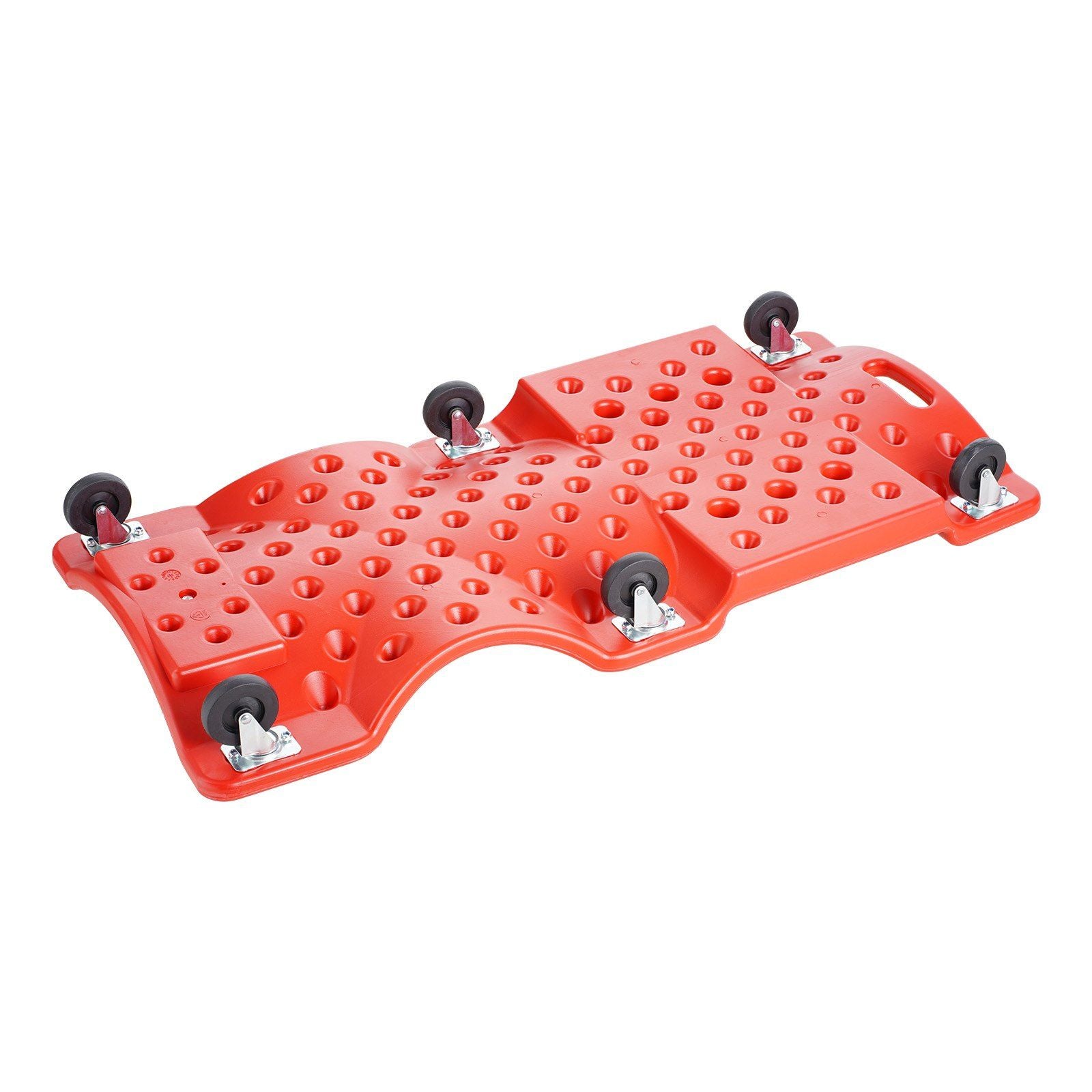 Mechanic Plastic Creeper, 914 mm, 158.8 kg Capacity Automotive Rolling Garage Creeper with Molded Ergonomic HDPE Body Padded Headrest & Dual Tool Trays 6 Wheels, for Garage Shop Auto Repair