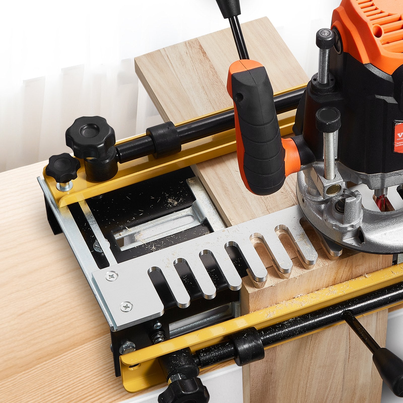 VEVOR Dovetail Jig, 310 mm Width, Dove Tailing Router Jigs with Router Bit & 1/2” Template, Precise Alignment Dove Tail Jig, Mortise and Tenon Jig Woodworking Tools for Furniture & Wood Cabinet Making