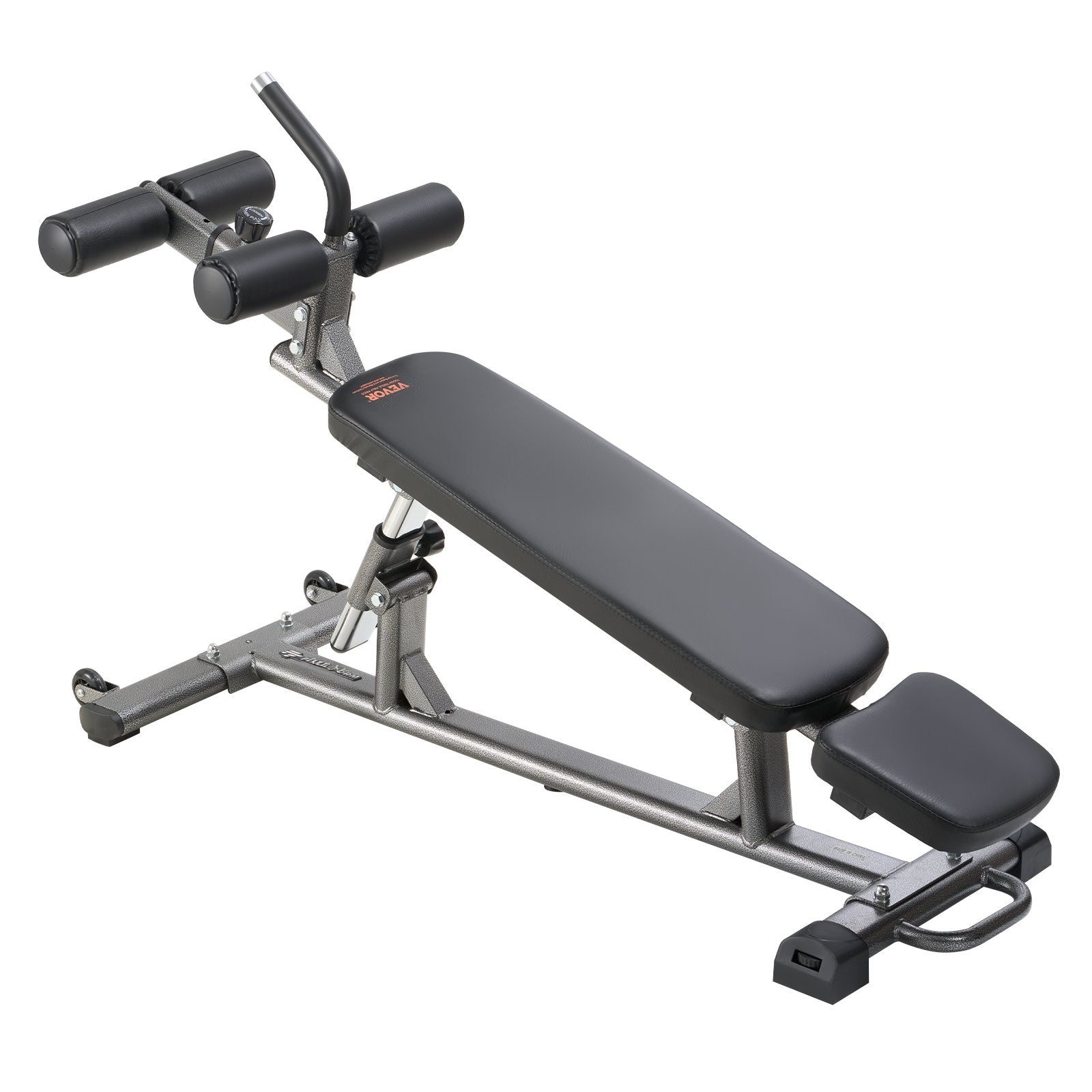 VEVOR Sit Up Bench, Decline Ab Bench with Reverse Crunch Handle, with 4 Adjustable Height Settings, Heavy Duty Steel, 454 kg Capacity, for Home Gym Workouts, Strength Training, Full Body Muscles