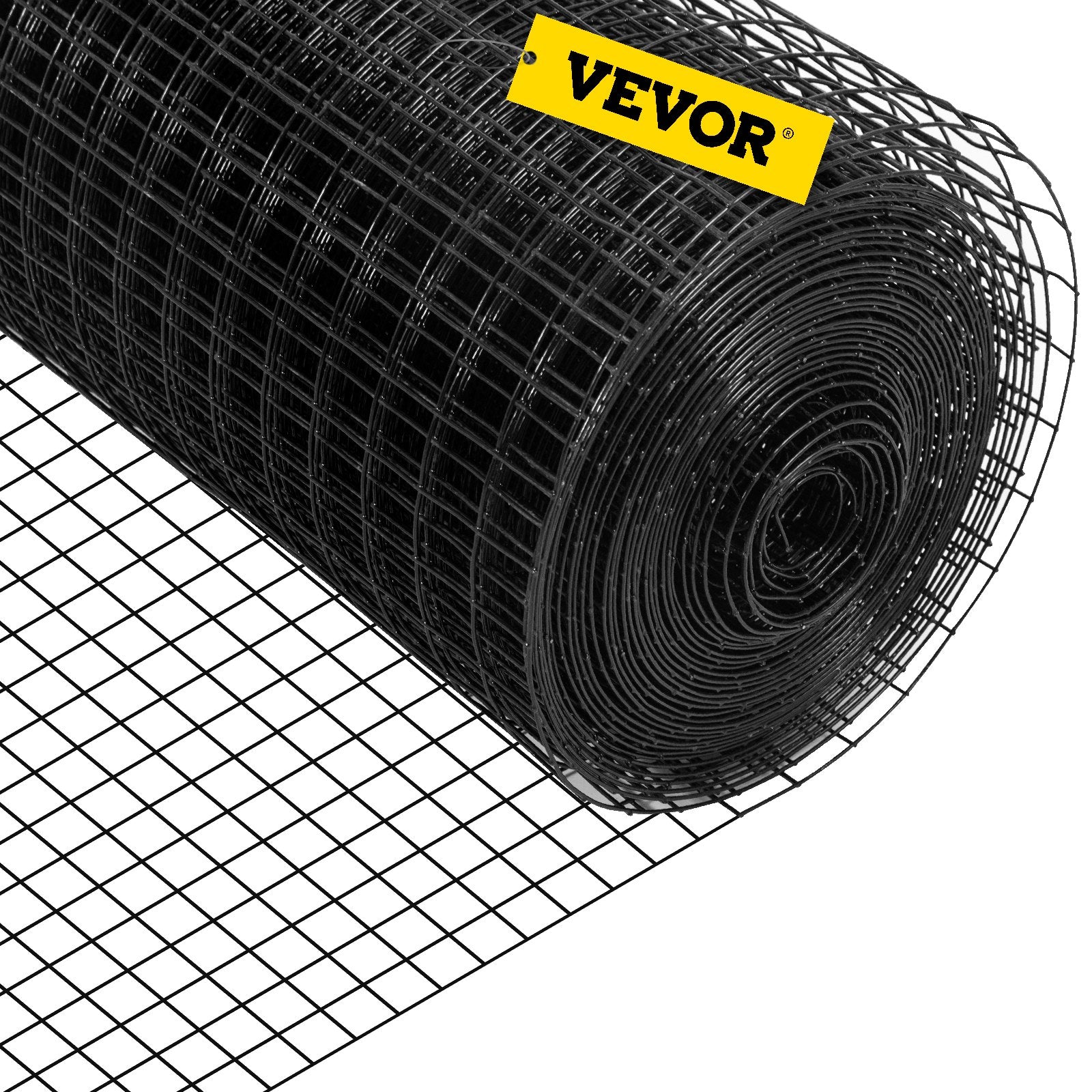 VEVOR Hardware Cloth, 48\" x 50\' & 1\"x1\" Mesh Size, Galvanized Steel Vinyl Coated 16 Gauge Chicken Wire Fencing with A Cutting Plier & A Pair of Fabric Gloves, for Garden Fencing & Pet Enclosures,