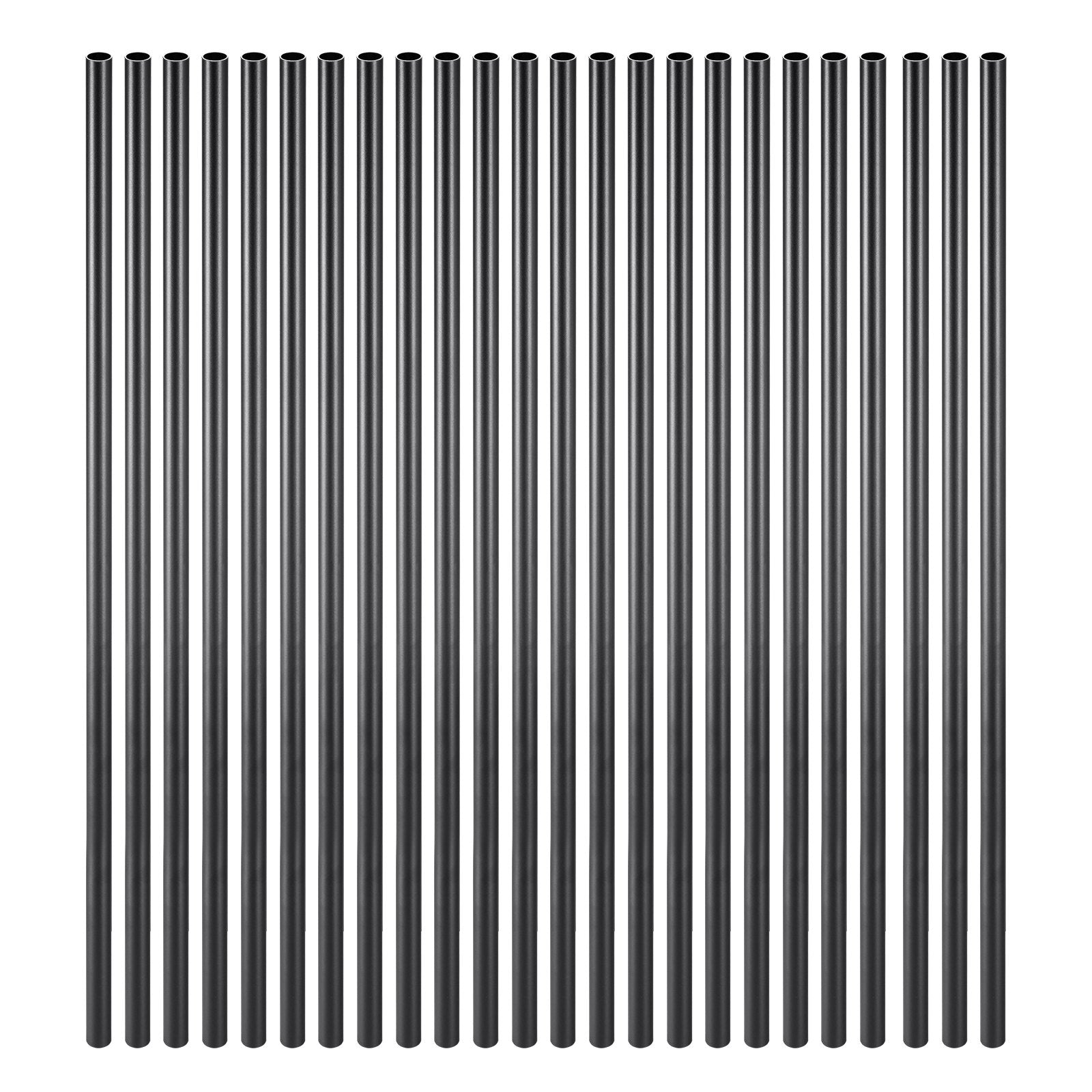 VEVOR Staircase Balusters 51 Pack, 813 mm Aluminum Stair Balusters, 19 mm Water-Proof Round Metal Spindle Railing, Hollow Deck Railing with Rail Caps & Screws for Stairs, Porch, Patio, Matte Black