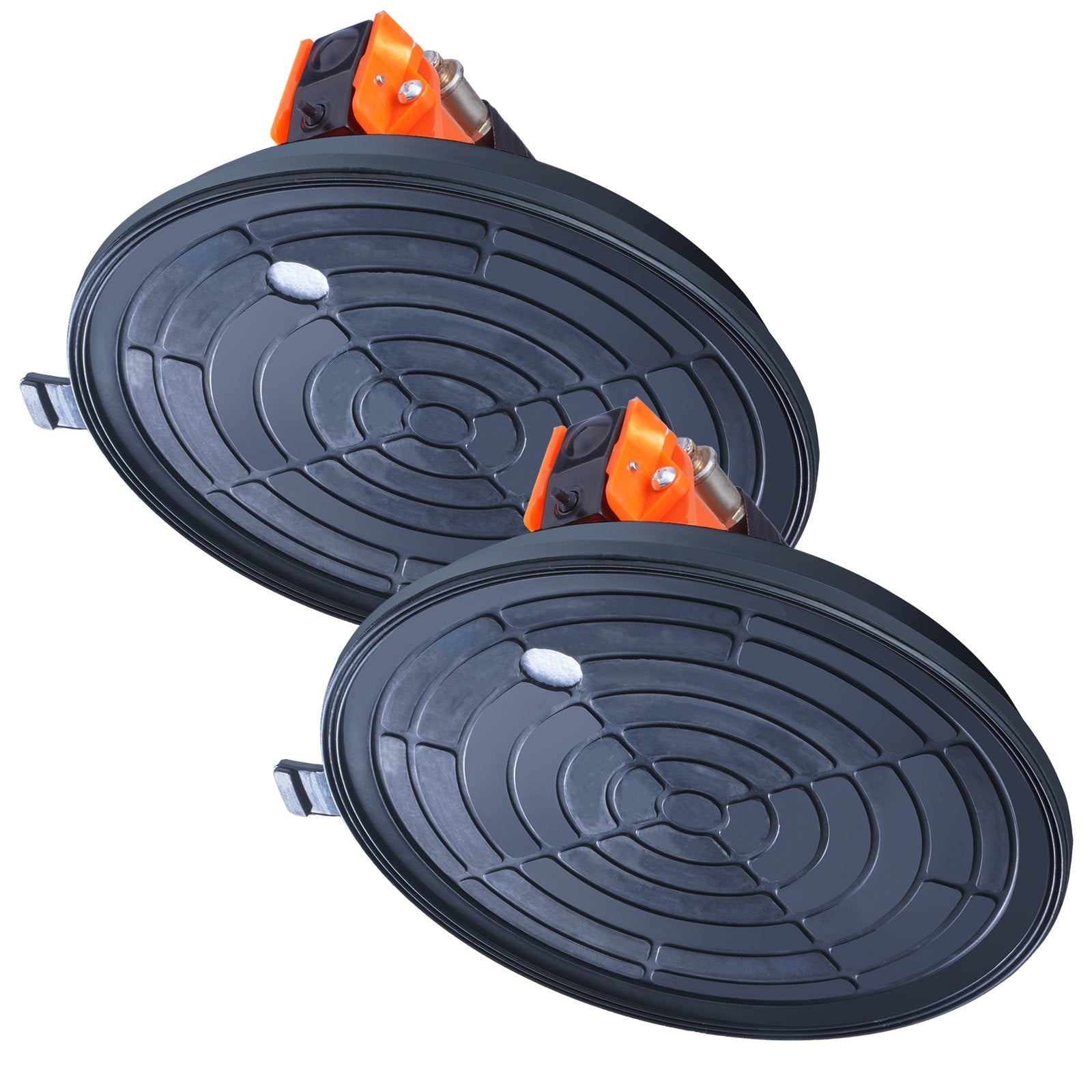 VEVOR Glass Suction Cup, 203 mm 2 Pack 278 kg Capacity, Vacuum Suction Cup with Steel Handle & Carry Box, Heavy Duty Industrial Suction Cup Lifter Tool for Glass, Granite, Tile, Metal, Wood Lifting