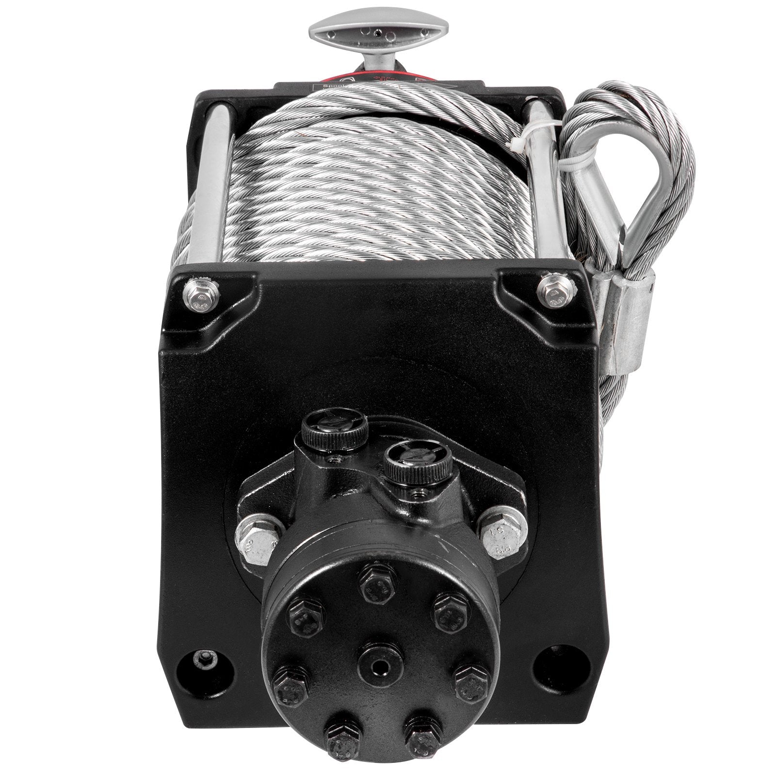 VEVOR Industrial Hydraulic Winch 9071kg, Hydraulic Anchor Winch with 24m Strong Steel Cable, Hydraulic Drive Winch Adapter Kit, Utility Winch with Mechanical Lock for Tacoma Yukon Hummer, etc.