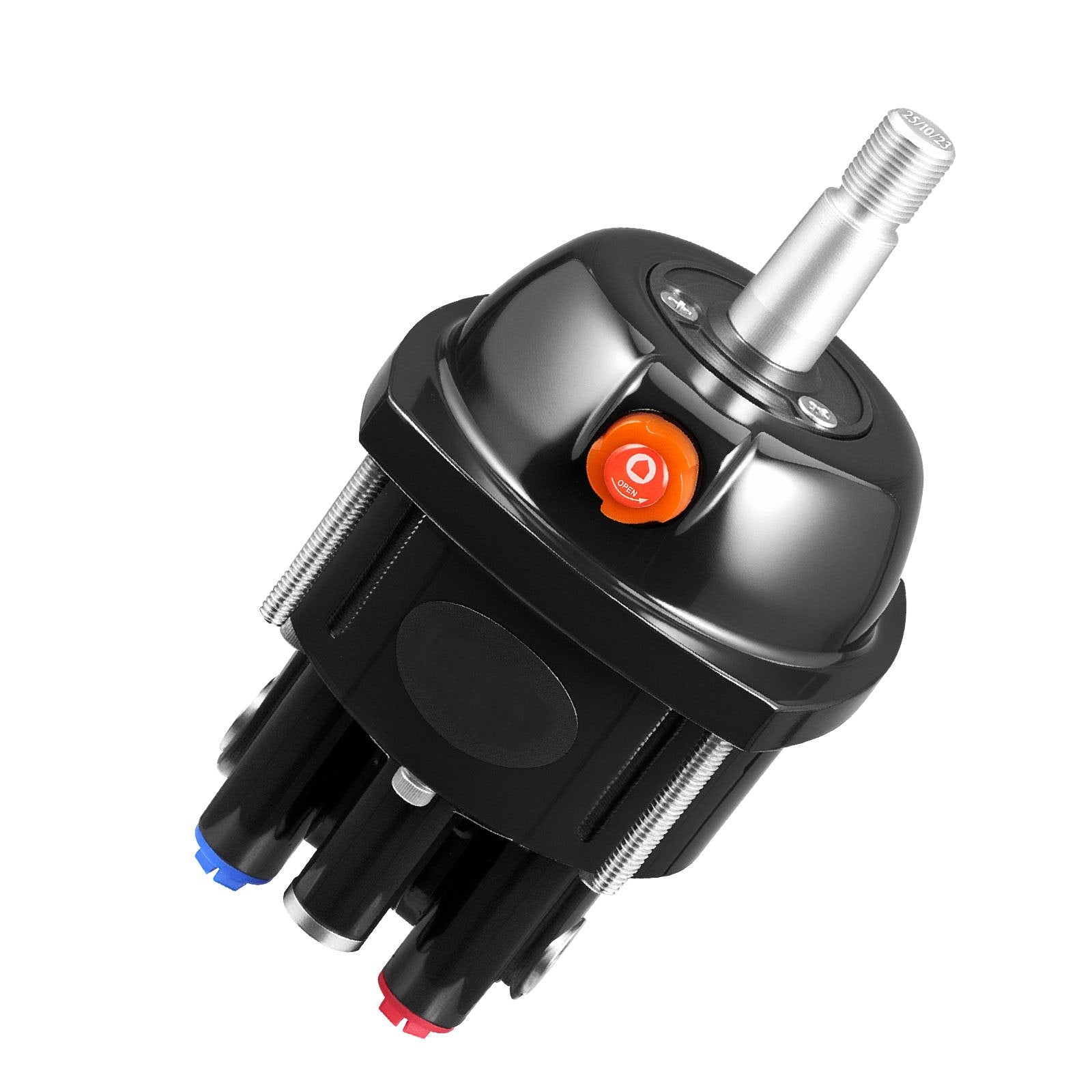 VEVOR Hydraulic Steering Kit, 90 HP, Hydraulic Steering Helm Pump & Cylinder, with 6.9 MPa/1000 psi Max Working Pressure, Aluminum Alloy Housing, Check Valve, for Outboards Fishing Boats Sailboats