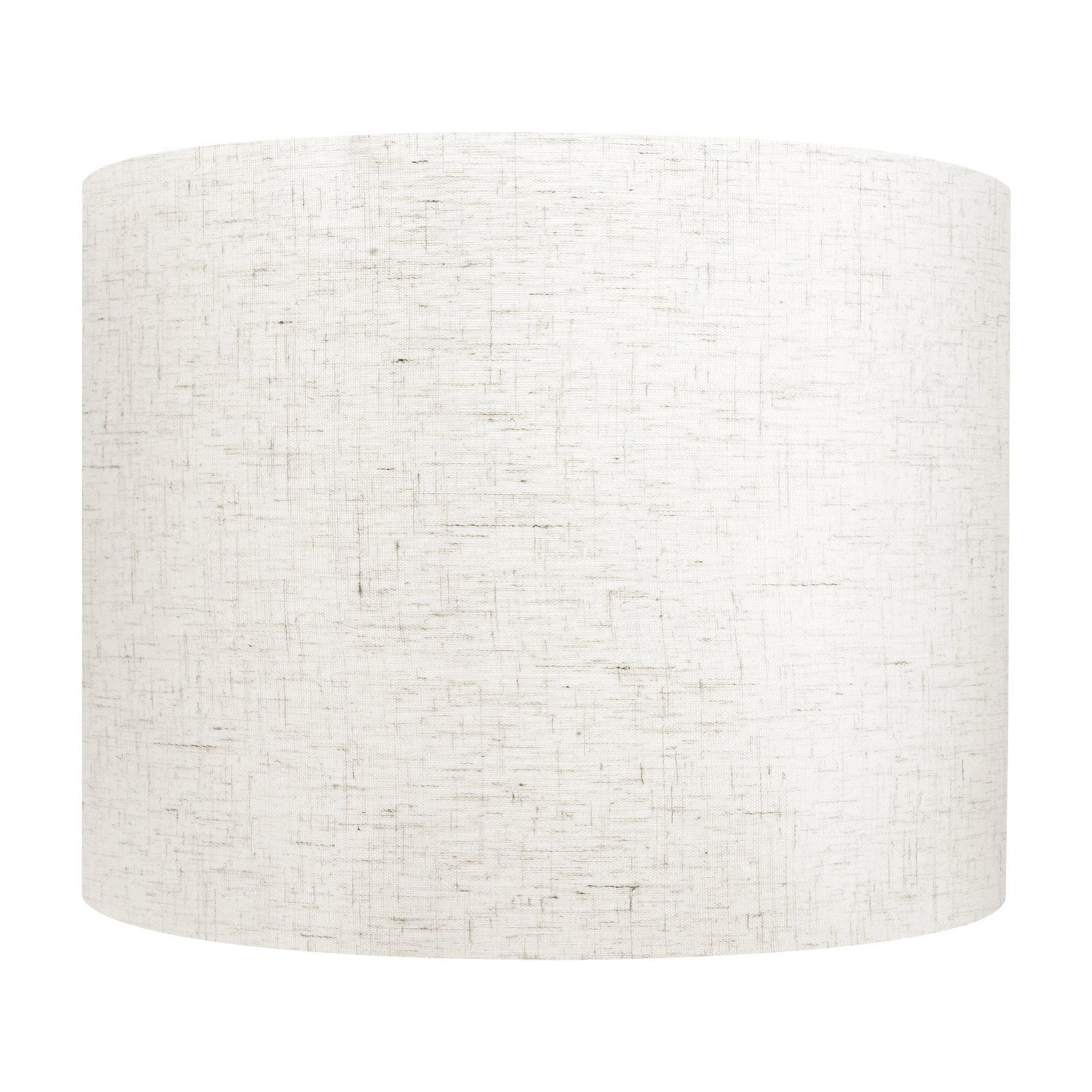 Drum Lamp Shade, 33 cm Top x 33 cm Bottom x 25 cm High, Medium Drum Linen Lampshade, Replacement Lamp Shade for Table Lamps Floor Lamps Pendant Lights, Easy Assembly Required (Light Linen)