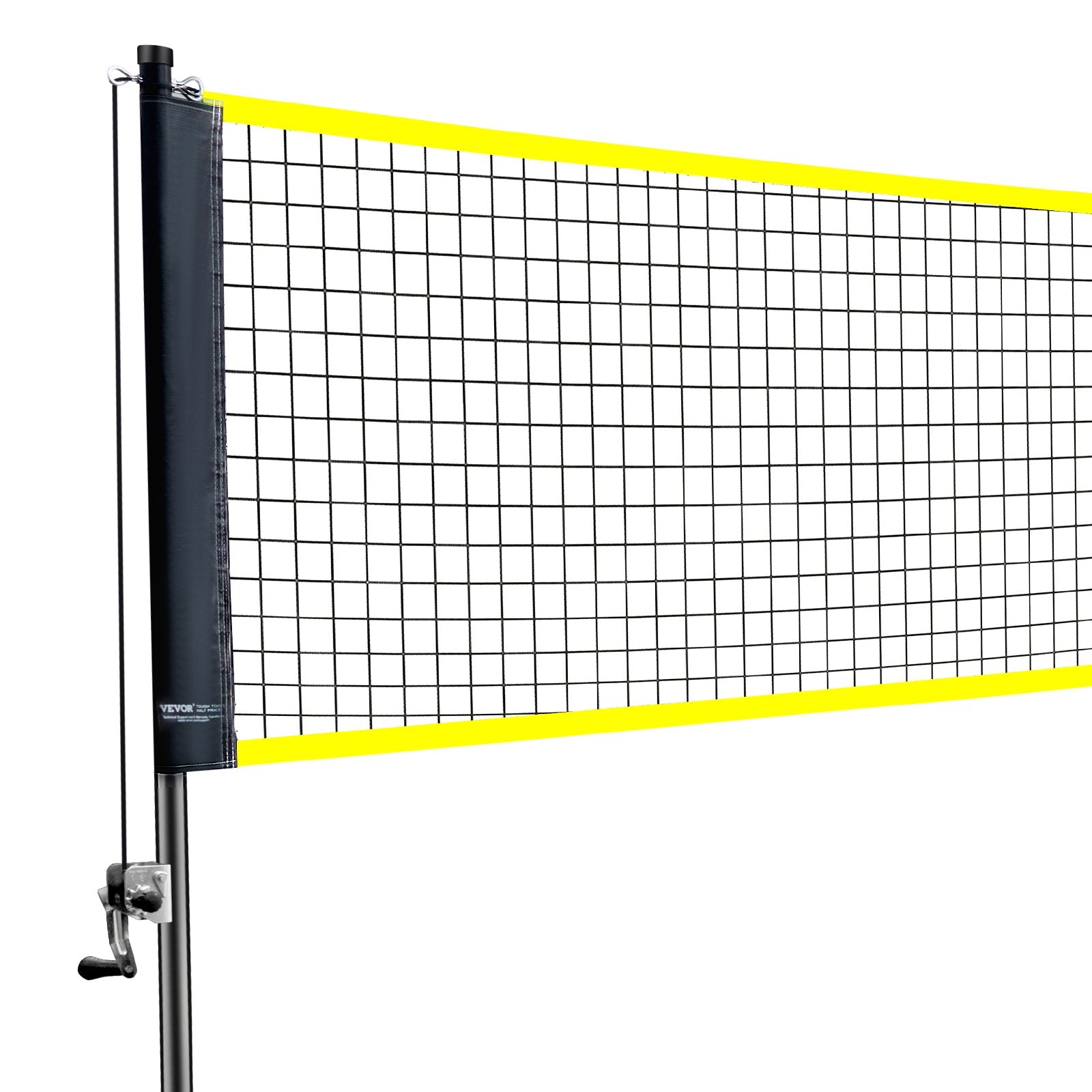 VEVOR Badminton Net Set, Outdoor Backyard Beach Park Badminton Net, Portable Badminton Equipment Set, Adults Kids Badminton Net with Poles, Carrying Bag, 4 Iron Rackets, and 3 Nylon Shuttlecocks