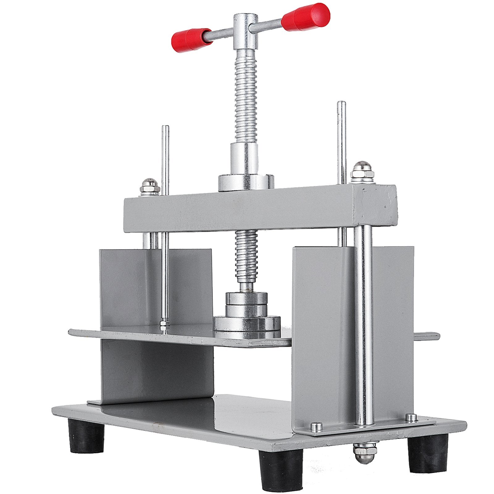 VEVOR Manual Paper Press Machine, 12x8.6 inch for A4 Sized Papers Flatting Machine, 10cm Thickness Steel Frame Manual Flat Paper Press Machine, Papermaking Book Press