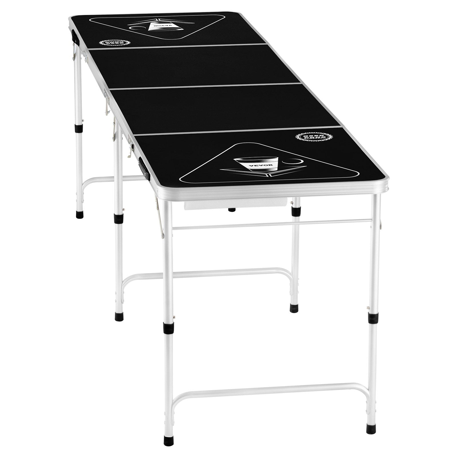 VEVOR 2.4 m Folding Beer Pong Tailgate Table Party Drinking Game Carrying Handle