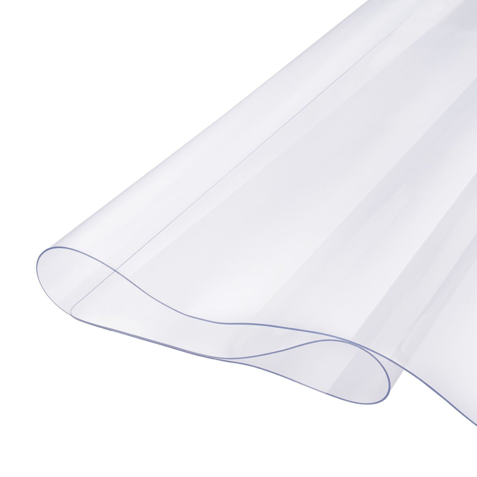 Plastic Table Cover, 30 x 60 Inch 1.5 mm Thick Clear Table Protector, Rectangle PVC Desk Mat, Waterproof & Easy Cleaning Desk Pad Tablecloth, for Office Dresser Dining Room Table Night Stand