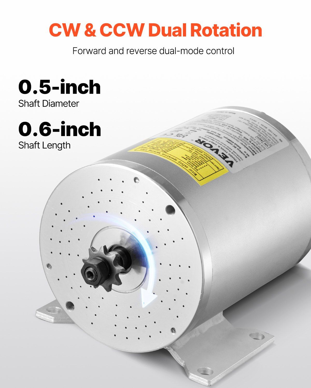1800W Electric Brushless DC Motor Kit - 48V 4500rpm Motor with Upgraded Speed Controller and Throttle Grip Kit for Go Karts E-Bike Motorcycle Scooter DIY