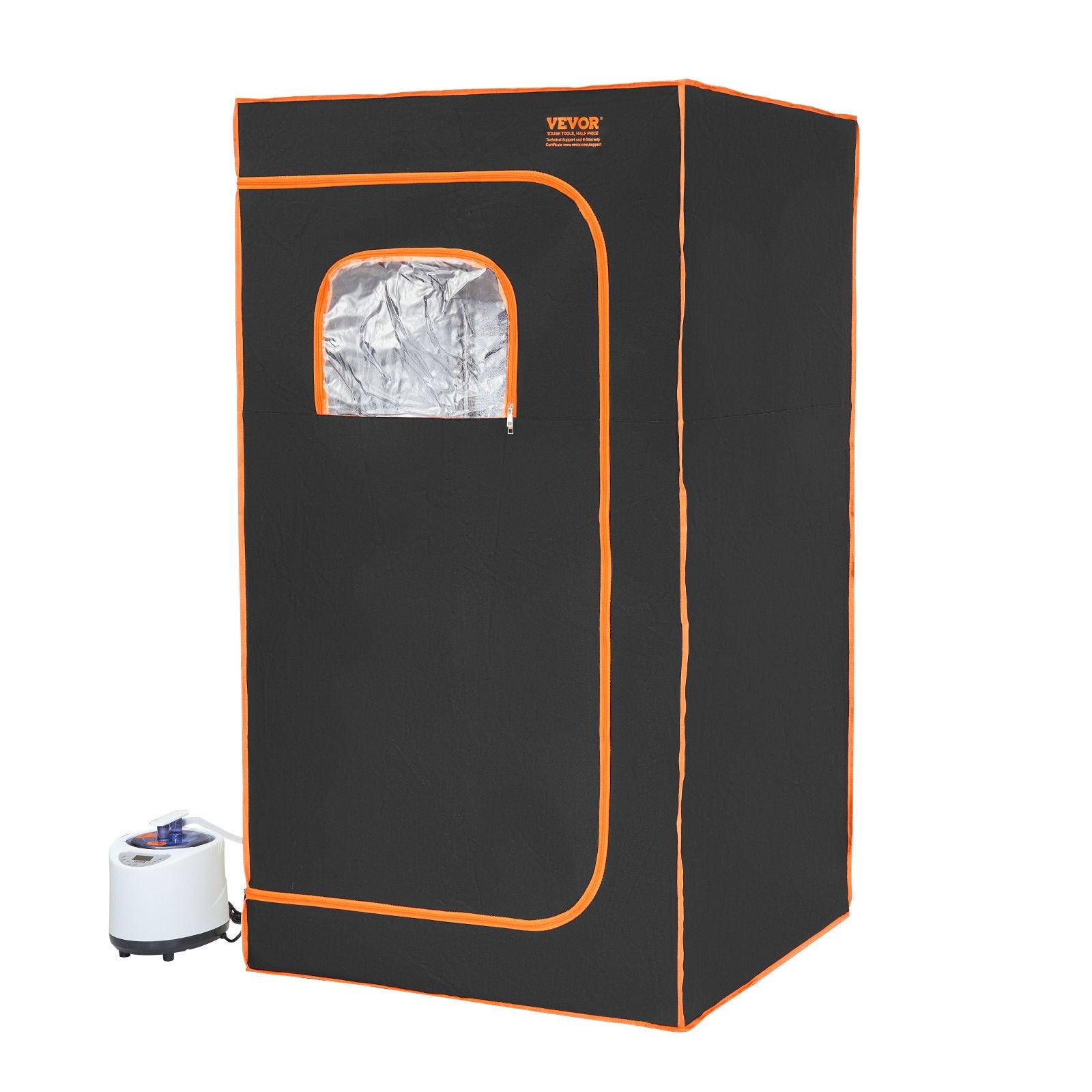 VEVOR Portable Steam Sauna Tent Full Size 1000W Personal Sauna Blanket W/ Chair, 880 x 880 x 1600 mm