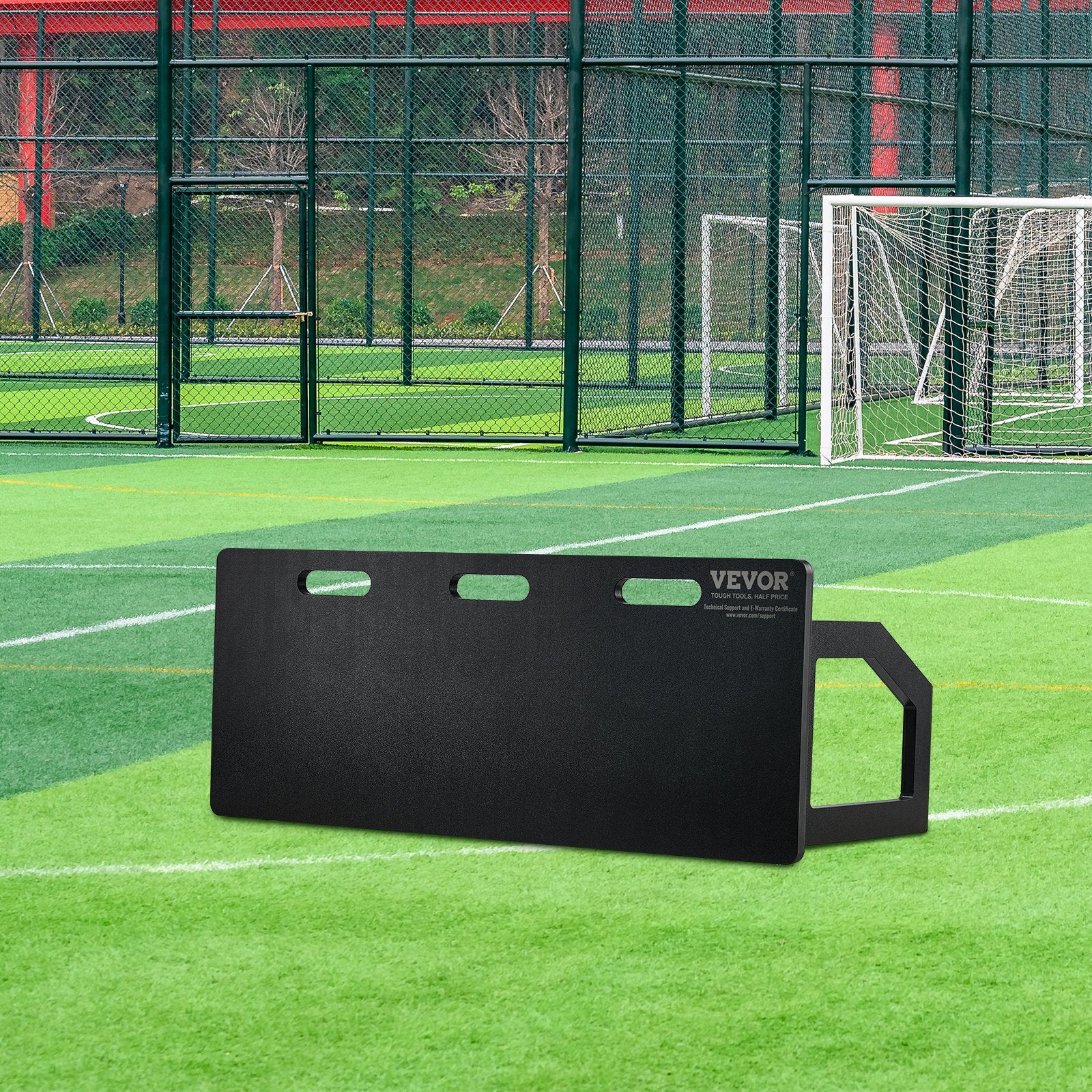 VEVOR Soccer Rebounder Board, 100x40 cm Portable Soccer Wall with 2 Angles Rebound, Foldable HDPE Kickback Rebound Board, Soccer Training Equipment for Kids and Adults, Passing & Shooting Practice