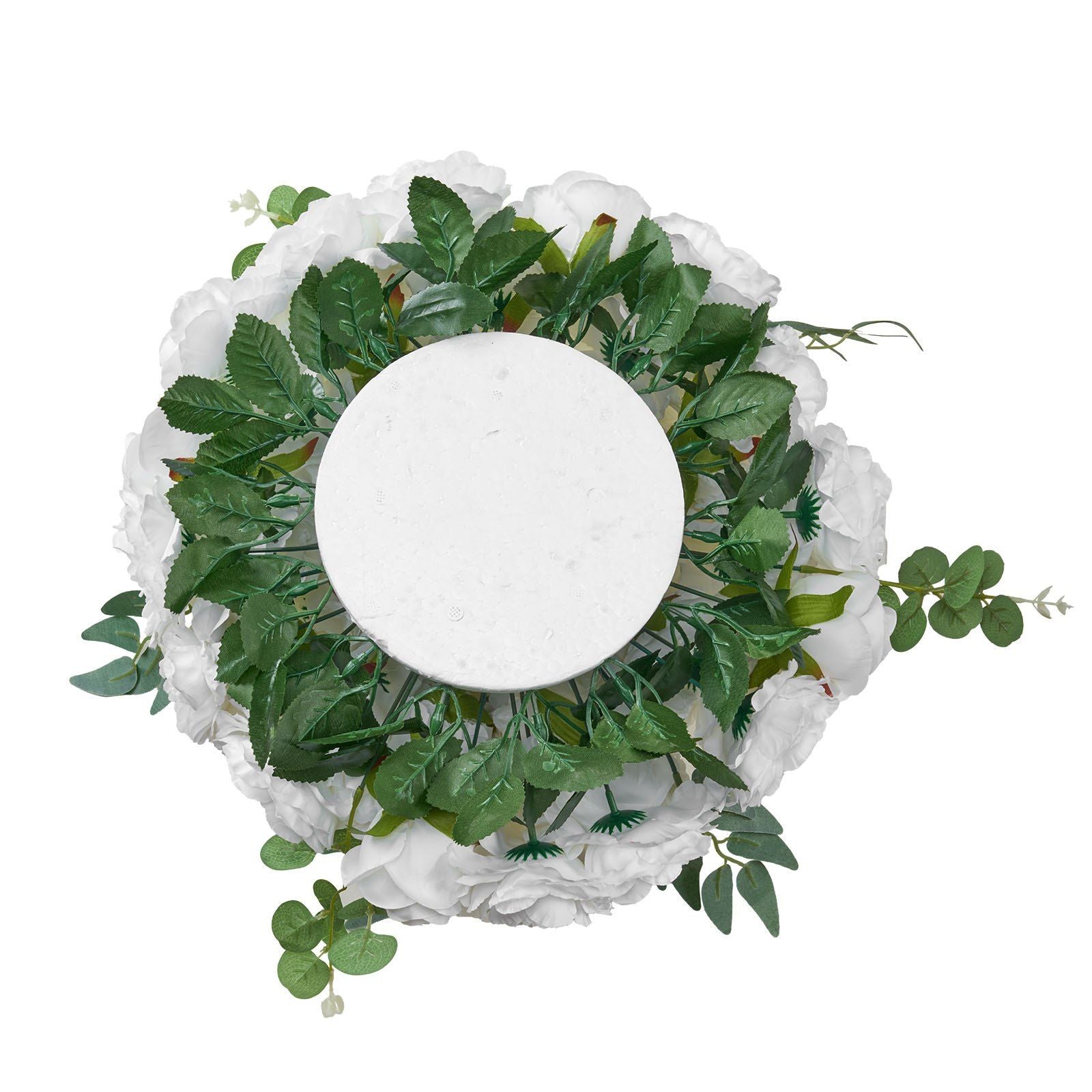 Flower Balls Arrangement Bouquet 10 PCS, 450 mm Diameter Artificial Flower Balls Wedding White Roses Centerpieces, Faux Flowers Arrangements for Wedding Centerpiece Home Table Decorations