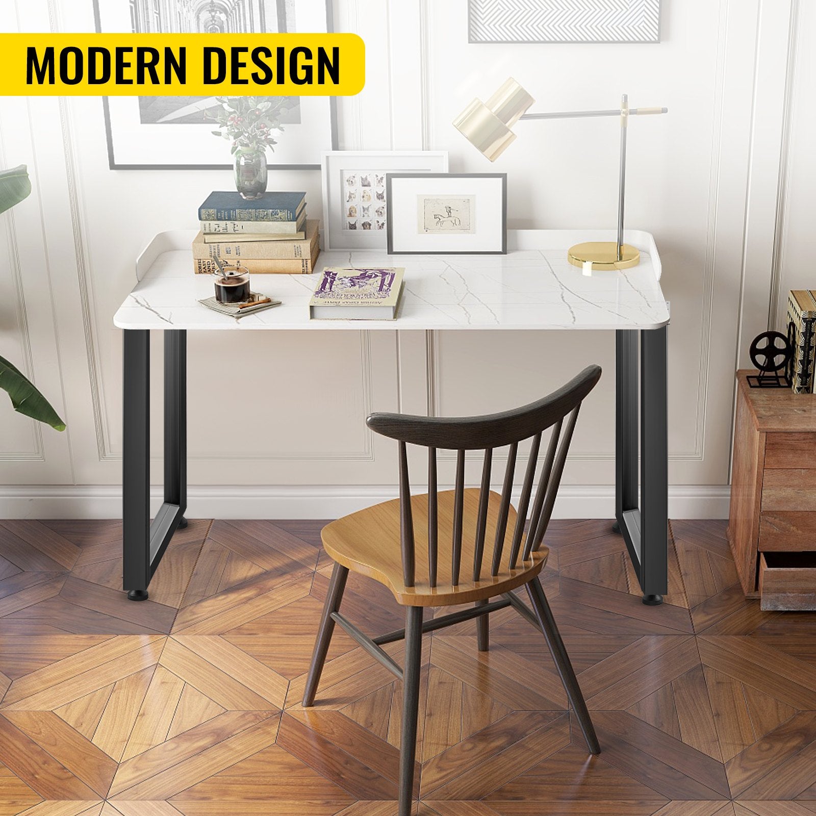 VEVOR Black Table Legs Frame Metal Dining Table Desk 600X720MM