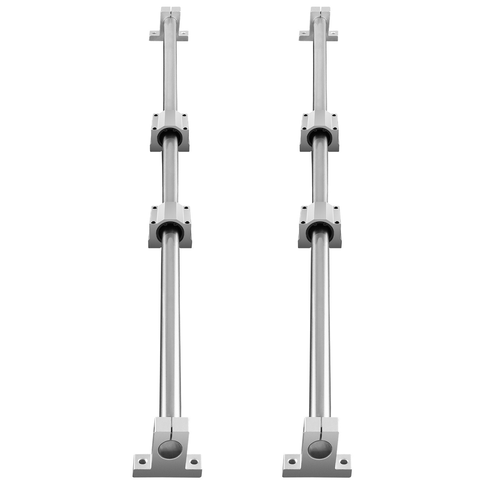 VEVOR Linear Guide Rail Set, SFC20 1200mm, 2 PCS 47.2 in/1200 mm SFC20 Guide Rails 4 PCS SC20 Slide Blocks 4 PCS Rail Supports, Linear Rails and Bearings Kit for Automated Machines CNC DIY Project