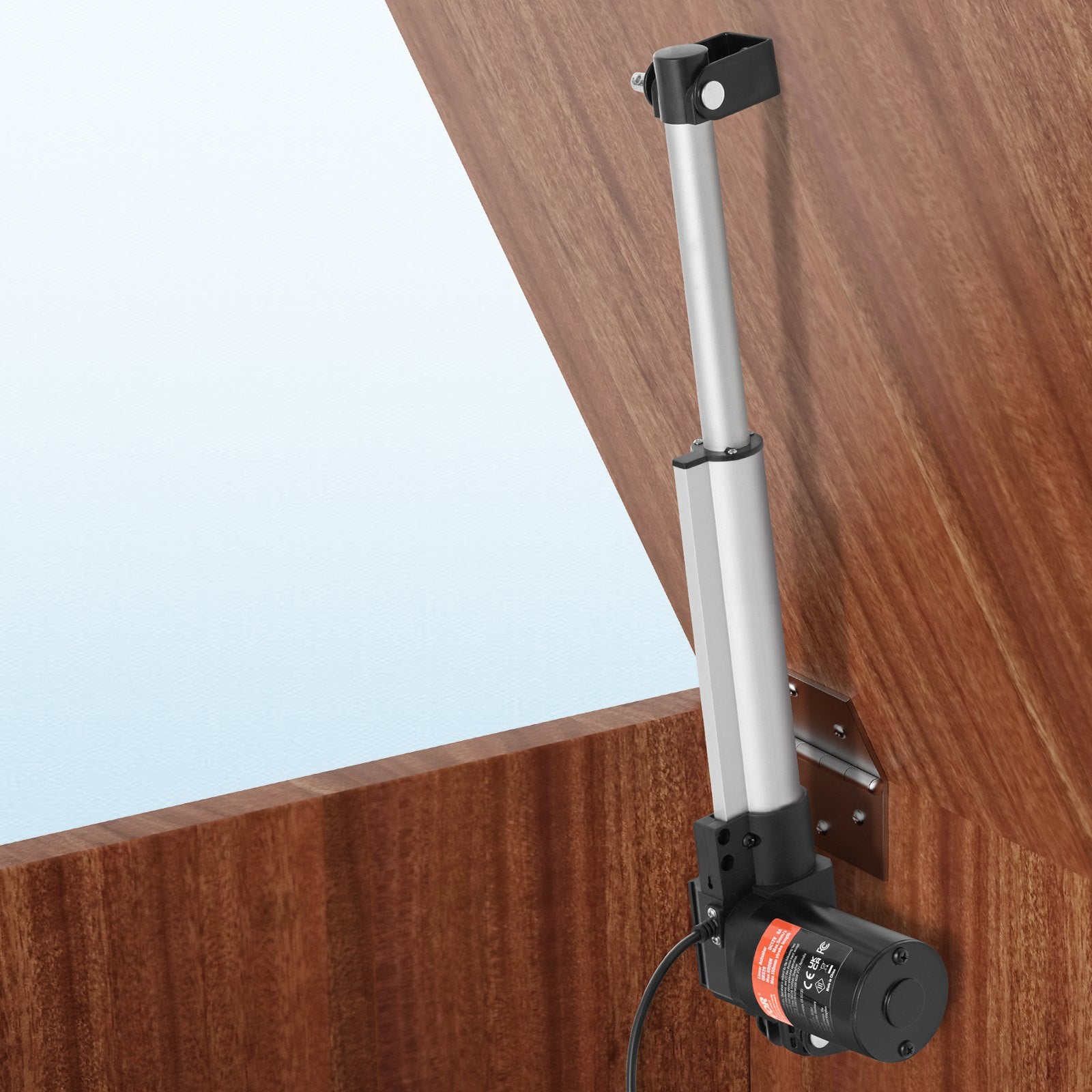 VEVOR Linear Actuator 12V, 8 Inch Heavy Duty 1320lbs/6000N Linear Actuator, 0.19"/s Linear Motion Actuator with Mounting Bracket & IP44 Protection for Electric Door Industrial Machinery Vessels Cargo