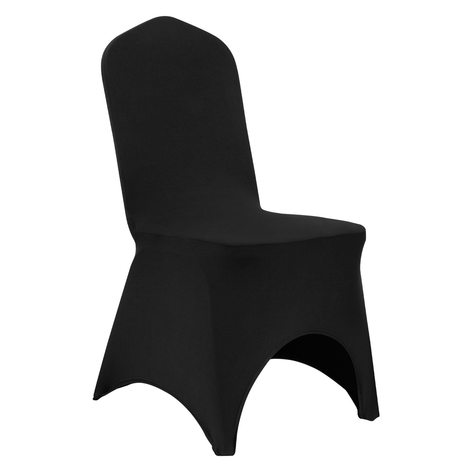 VEVOR 50 PCS Black Chair Covers Polyester Spandex Stretch Wedding Party Banquet