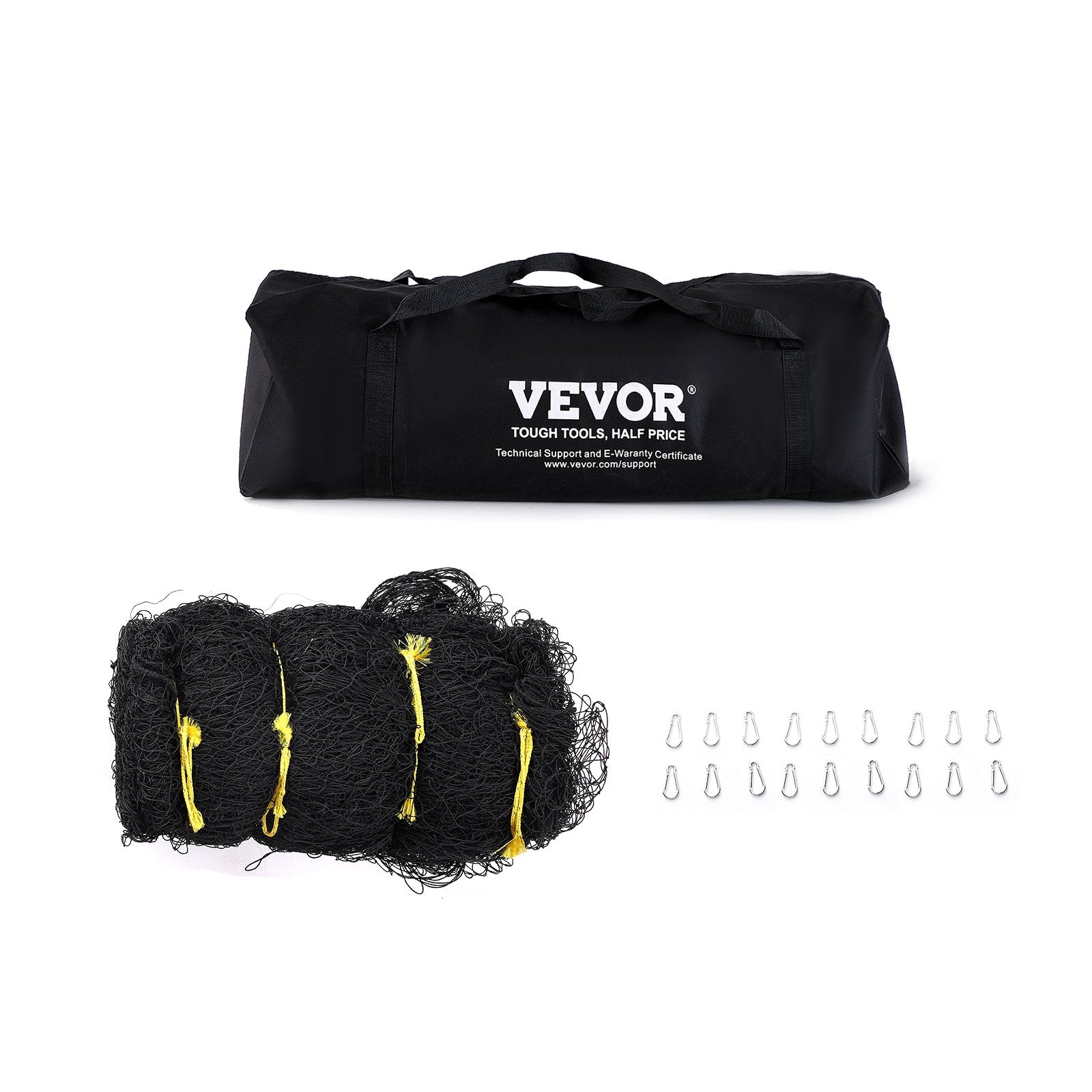 VEVOR Baseball Batting Netting, Professional Softball Baseball Batting Hitting Training Net, Practice Portable Pitching Cage Net with Door & Carry Bag, Heavy Duty Enclosed PE Netting,1676CM (NET ONLY)