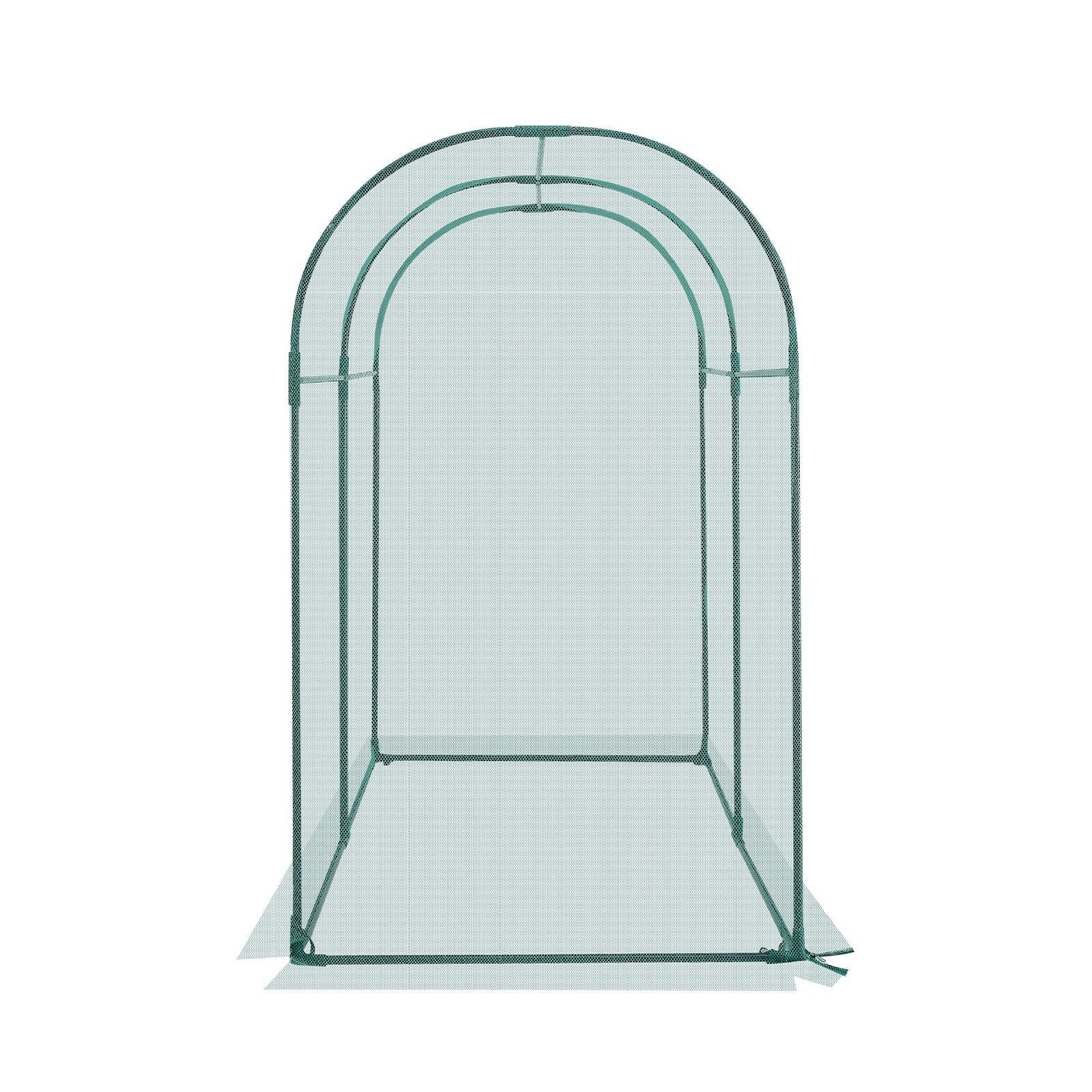 Crop Cage, 1.8 x 0.91 x 1.5 m Plant Protection Tent with Zippered Door, Wind-Resistant Tall Crop Cage, Easy to Install, Outdoor Raised Bed Cover with Frame, Plant Netting for Garden Patio Lawn