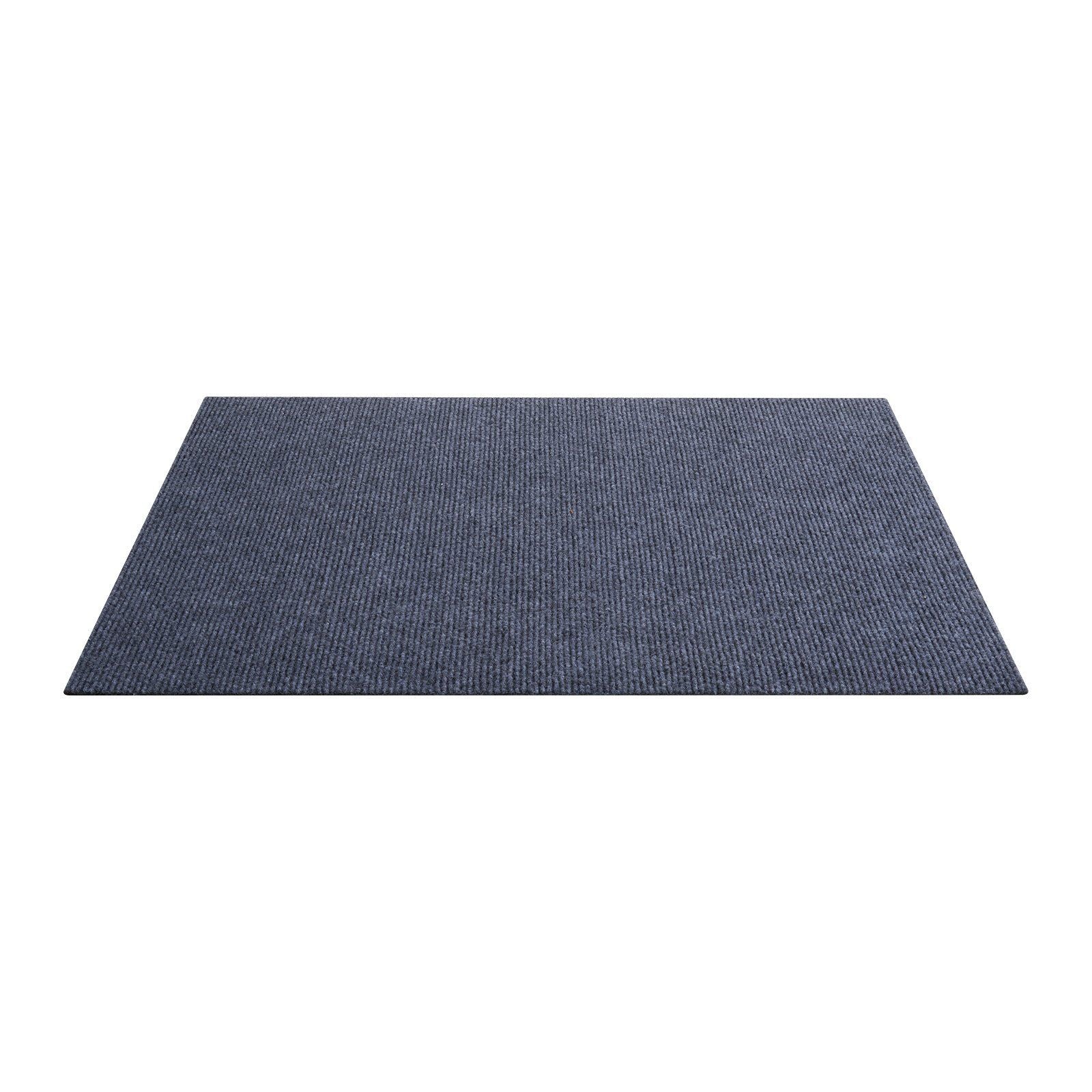 Carpet Tiles 610x610 mm, 15 Pack Peel and Stick Carpet Square Rug, Self Adhesive Commercial Floor Soft Padded for Seamless Cover 5.6㎡, Easy DIY Replacement for Living Room Office, Gray
